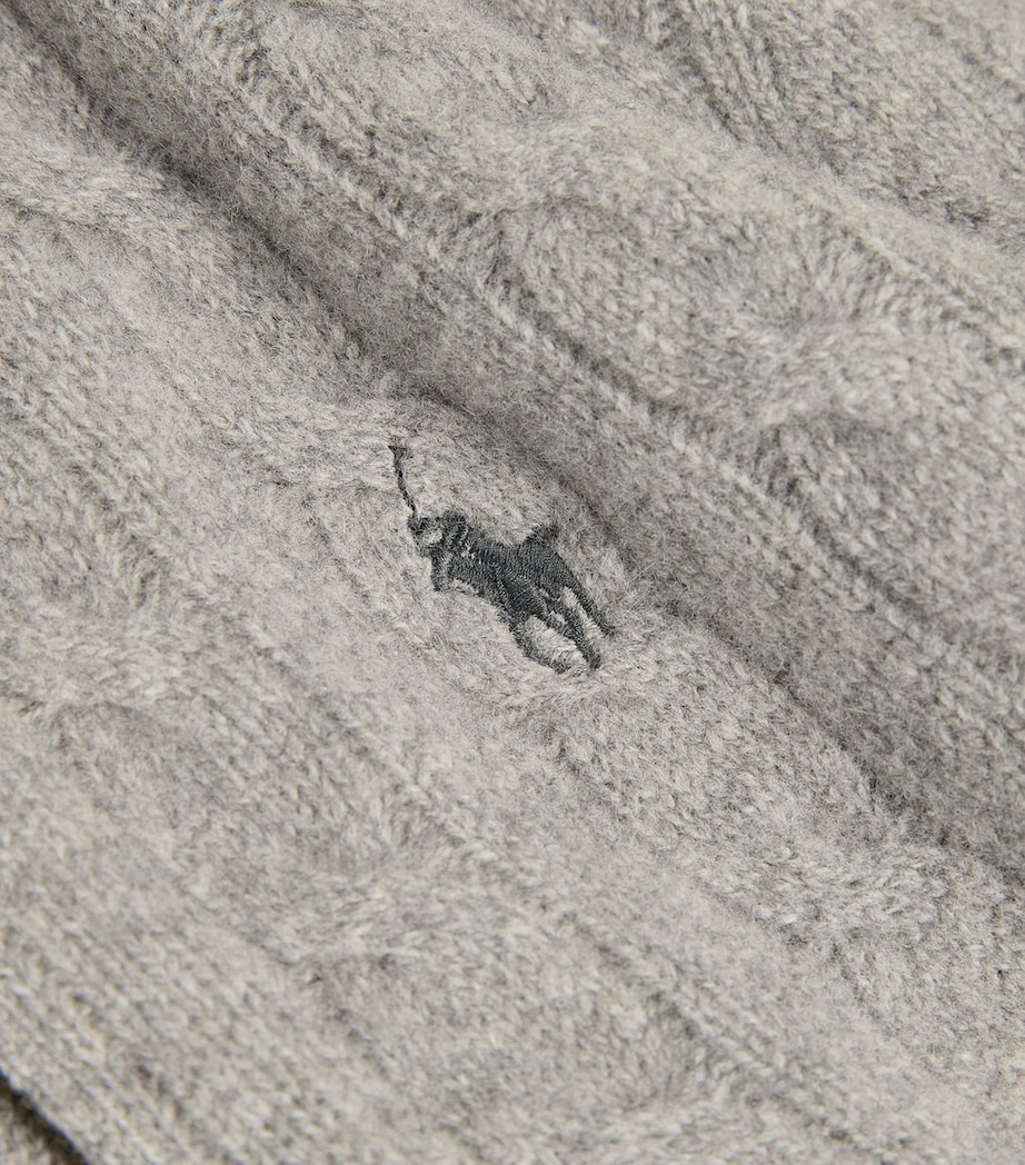 Wool-Cashmere Quarter-Zip Sweater GREY Image 5