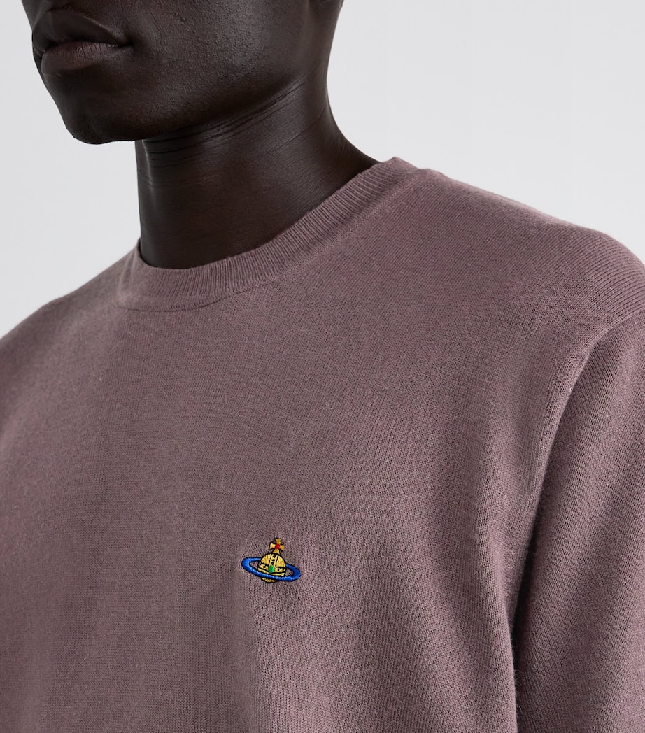 Cotton-Cashmere Knitted Alex T-Shirt D408 TRUFFLE Image 6