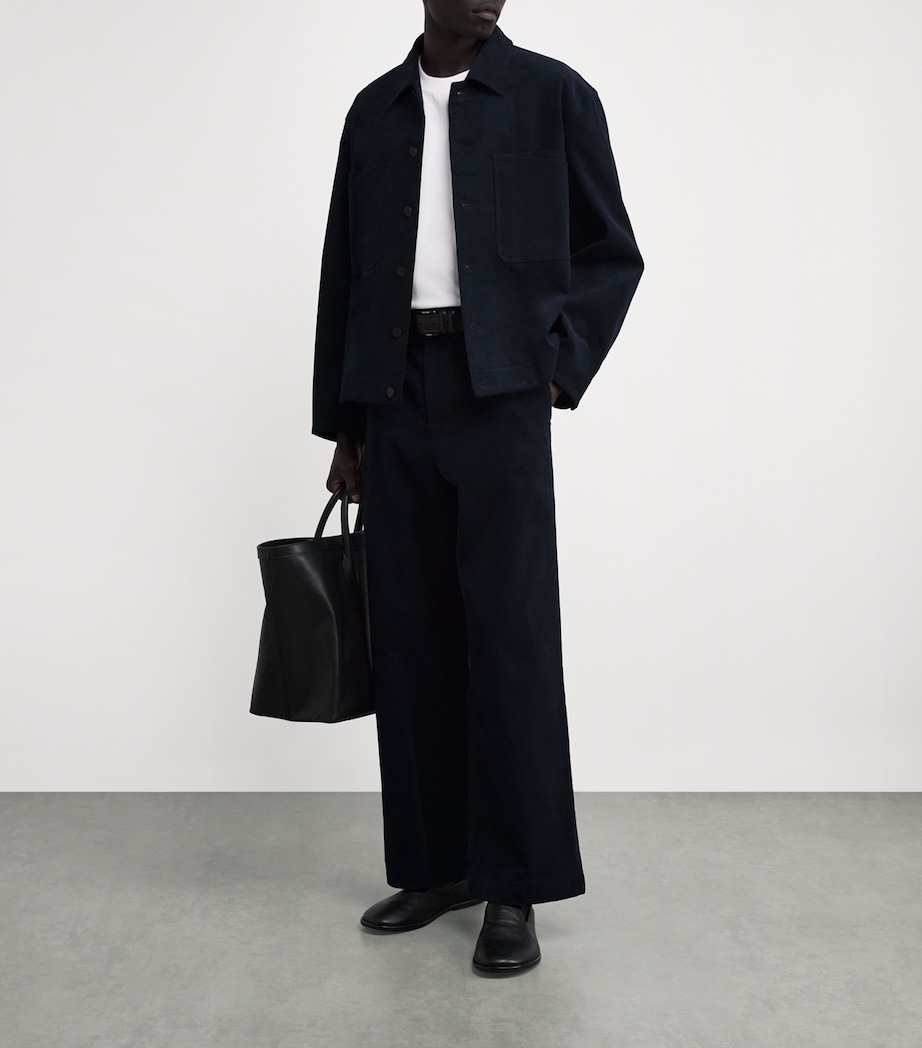 Cotton Corduroy Trousers NAVY Image 2