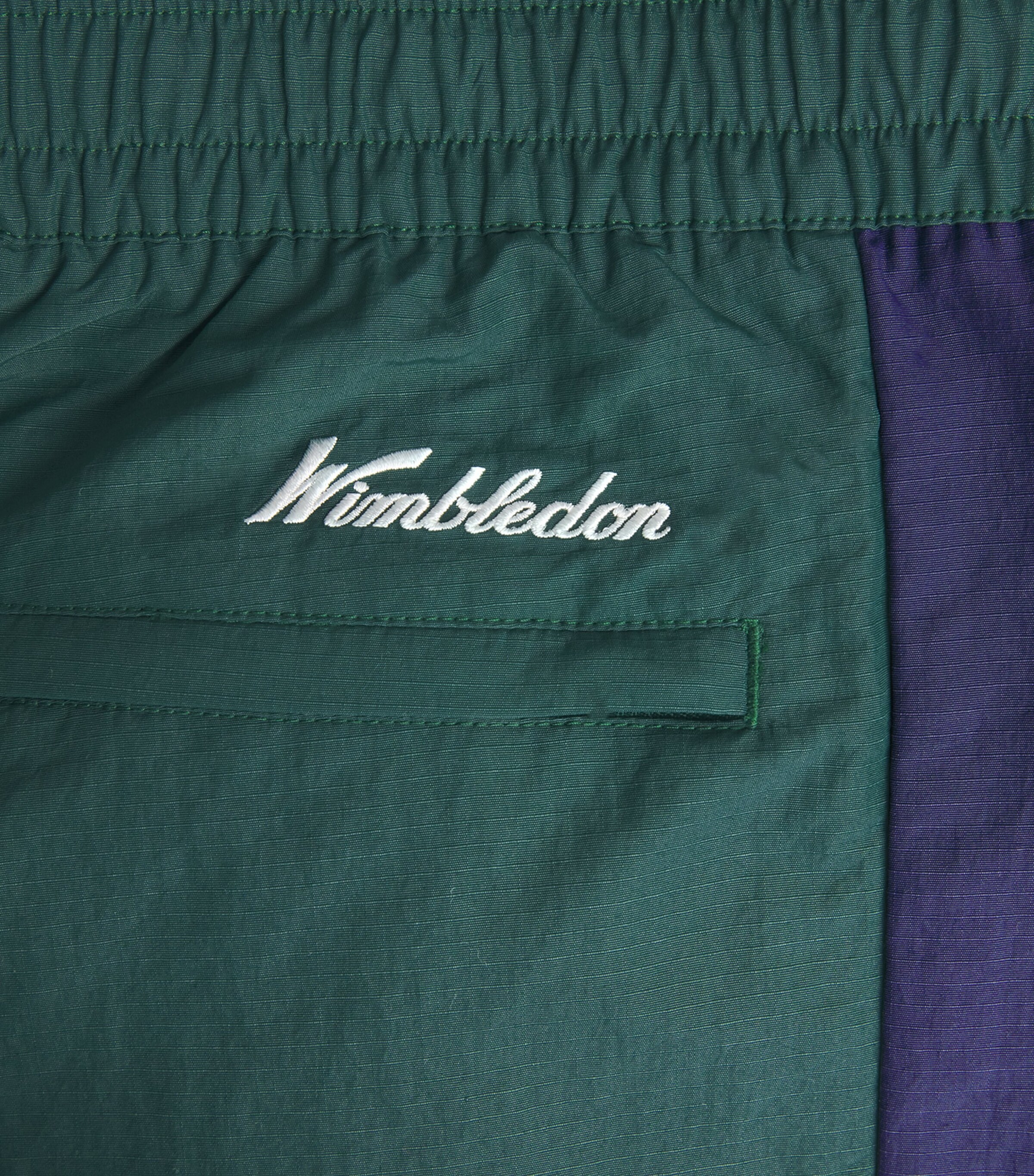 x Wimbledon Shell Track Pants MOSS AGATE/RFND NVY Image 5