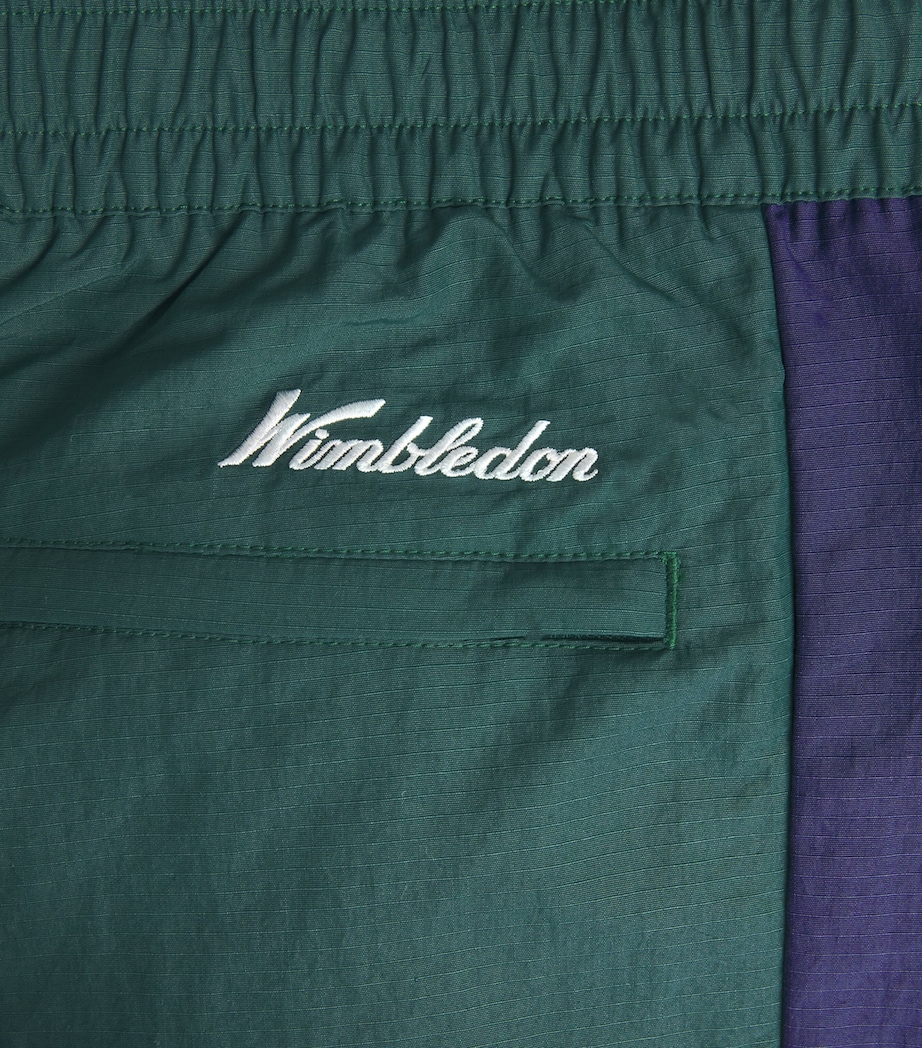 x Wimbledon Shell Track Pants MOSS AGATE/RFND NVY Image 5