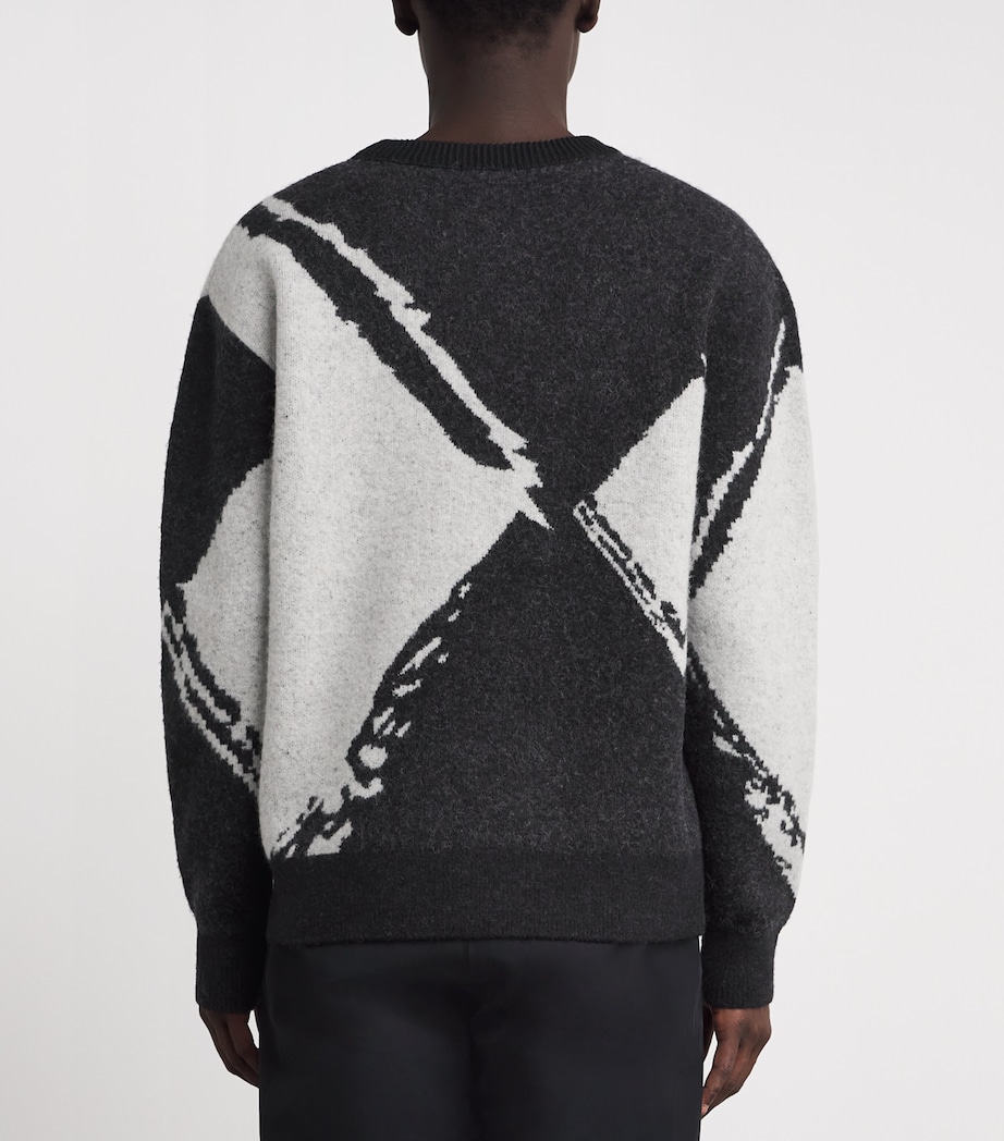 Wool-Blend Jacquard Jaxton Sweater BLACK9999 Image 4