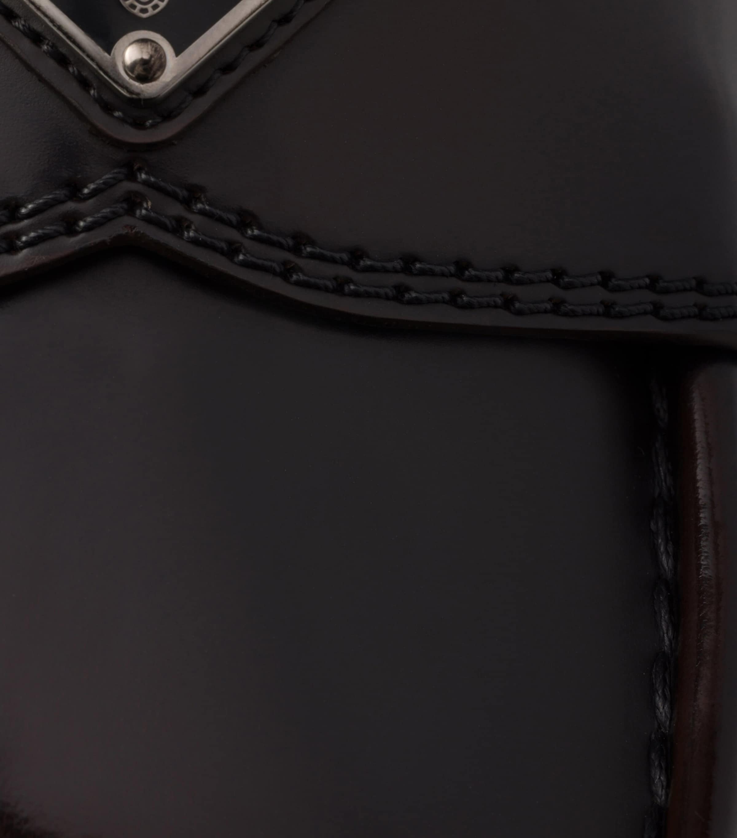 Leather Brushed Triangle Loafers F0038 Image 8