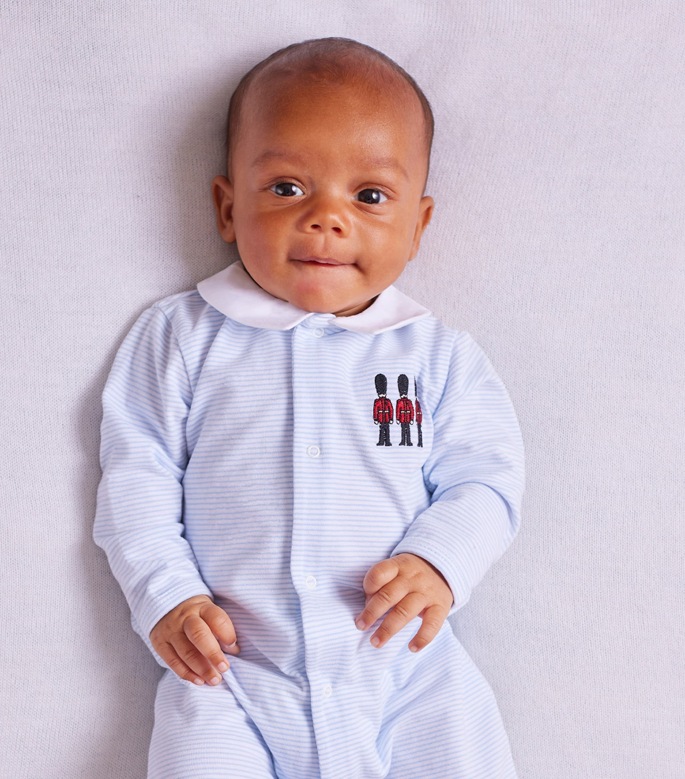 Hugo All-In-One (0-9 Months) PALEBLUE/WHITESTRIPE Image 2