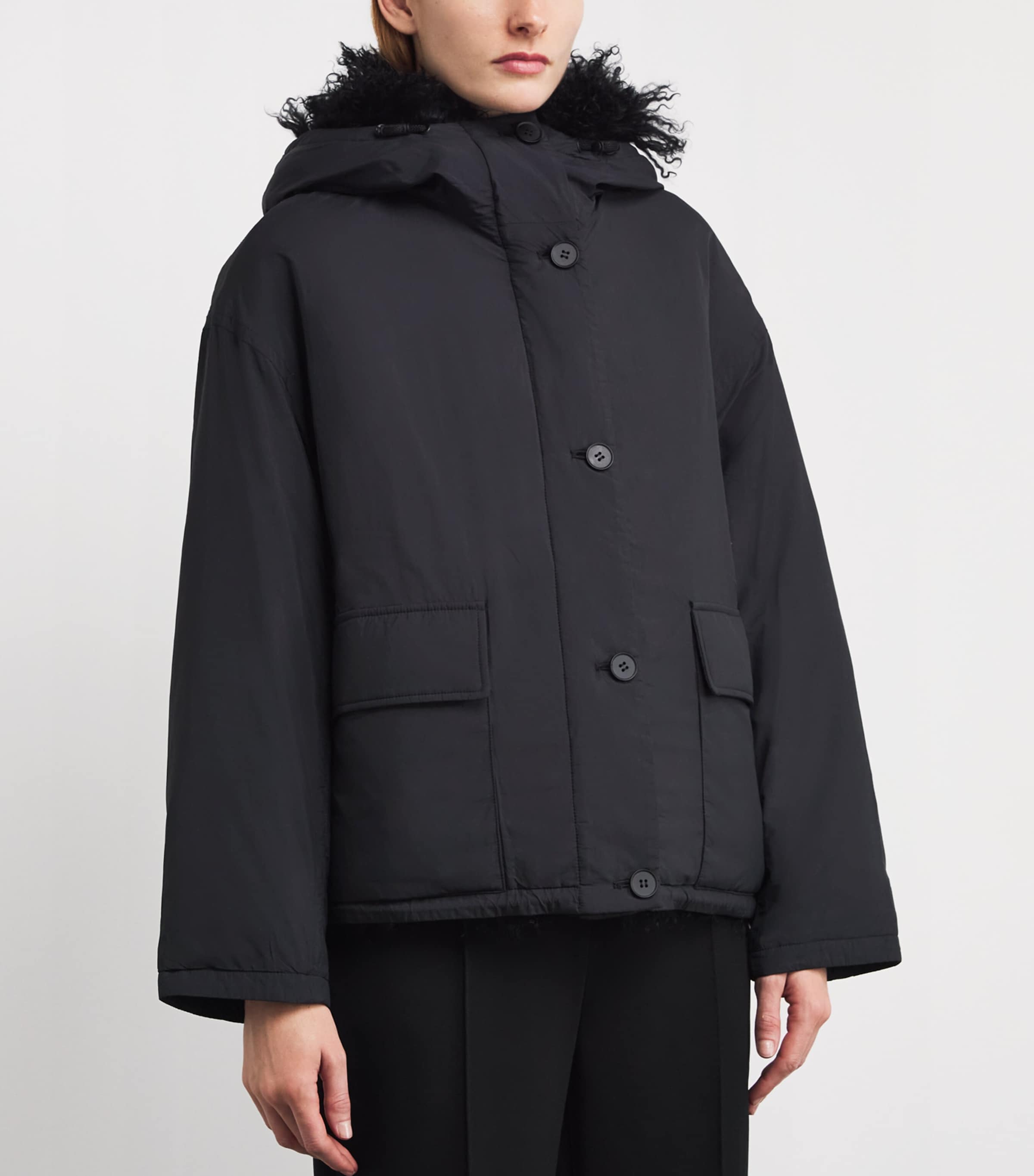 Down Lambswool-Trim Field Jacket C99 Image 3
