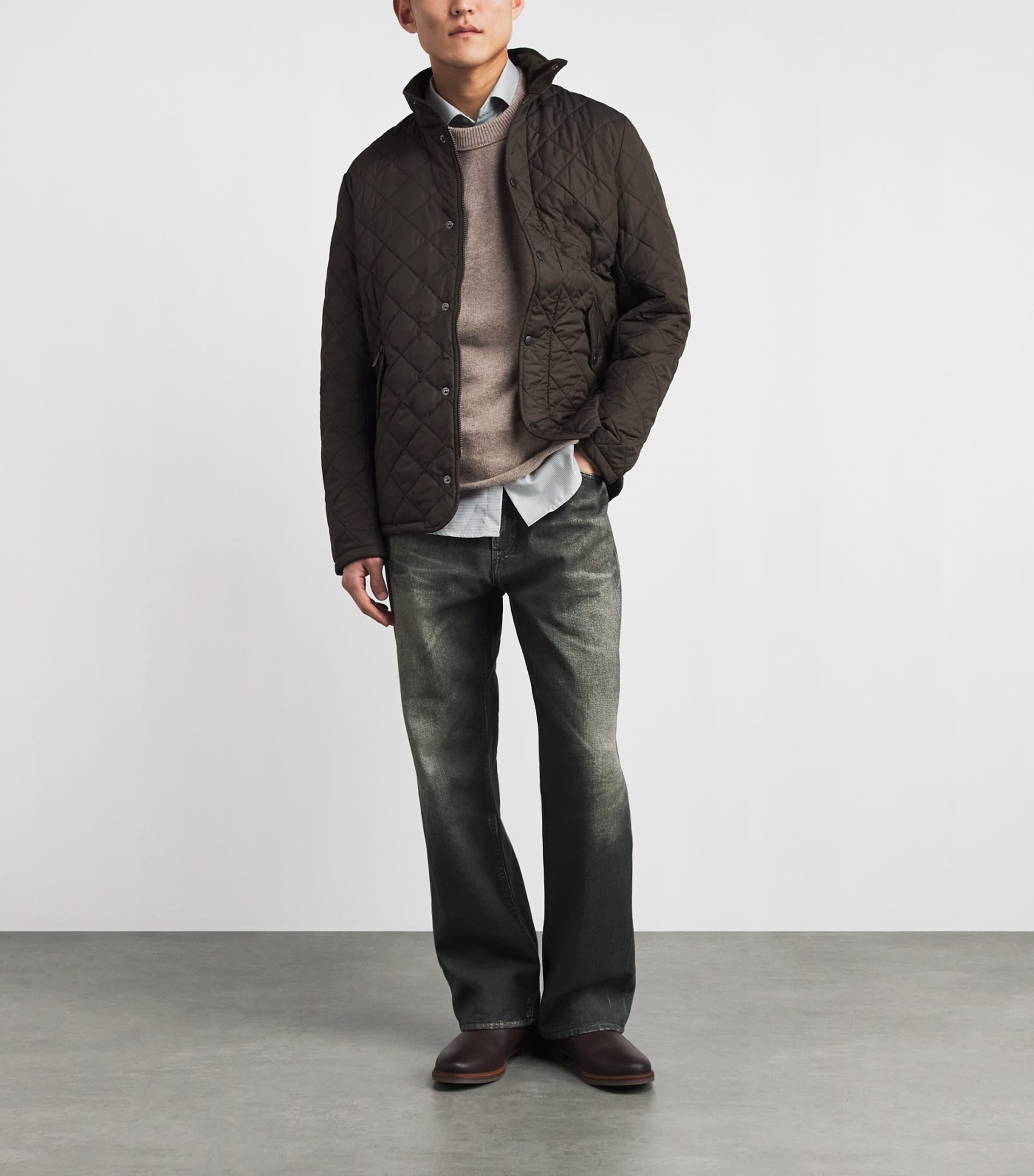 Barbour Green Chelsea Sportsquilt Jacket | Harrods US
