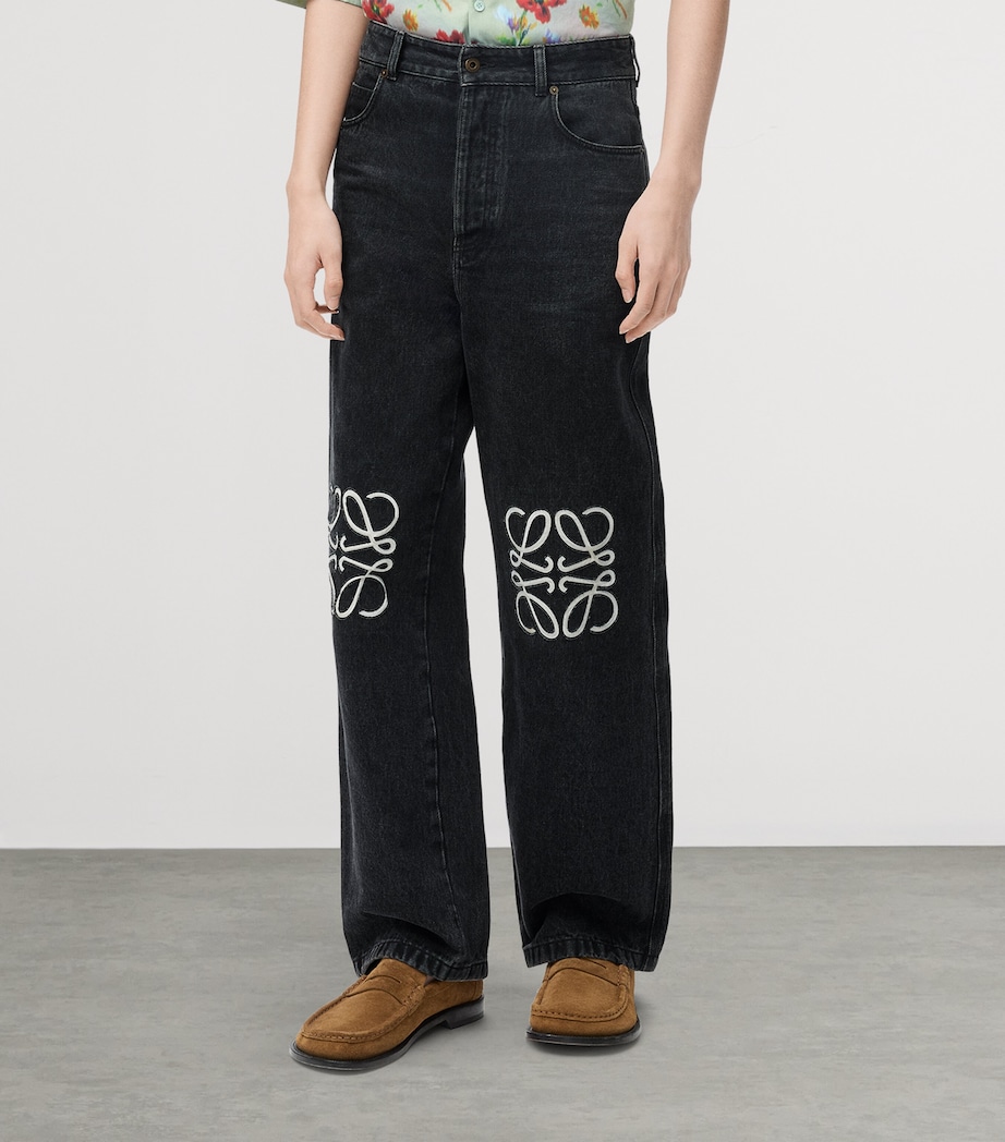 Anagram Baggy Jeans BLACK Image 2