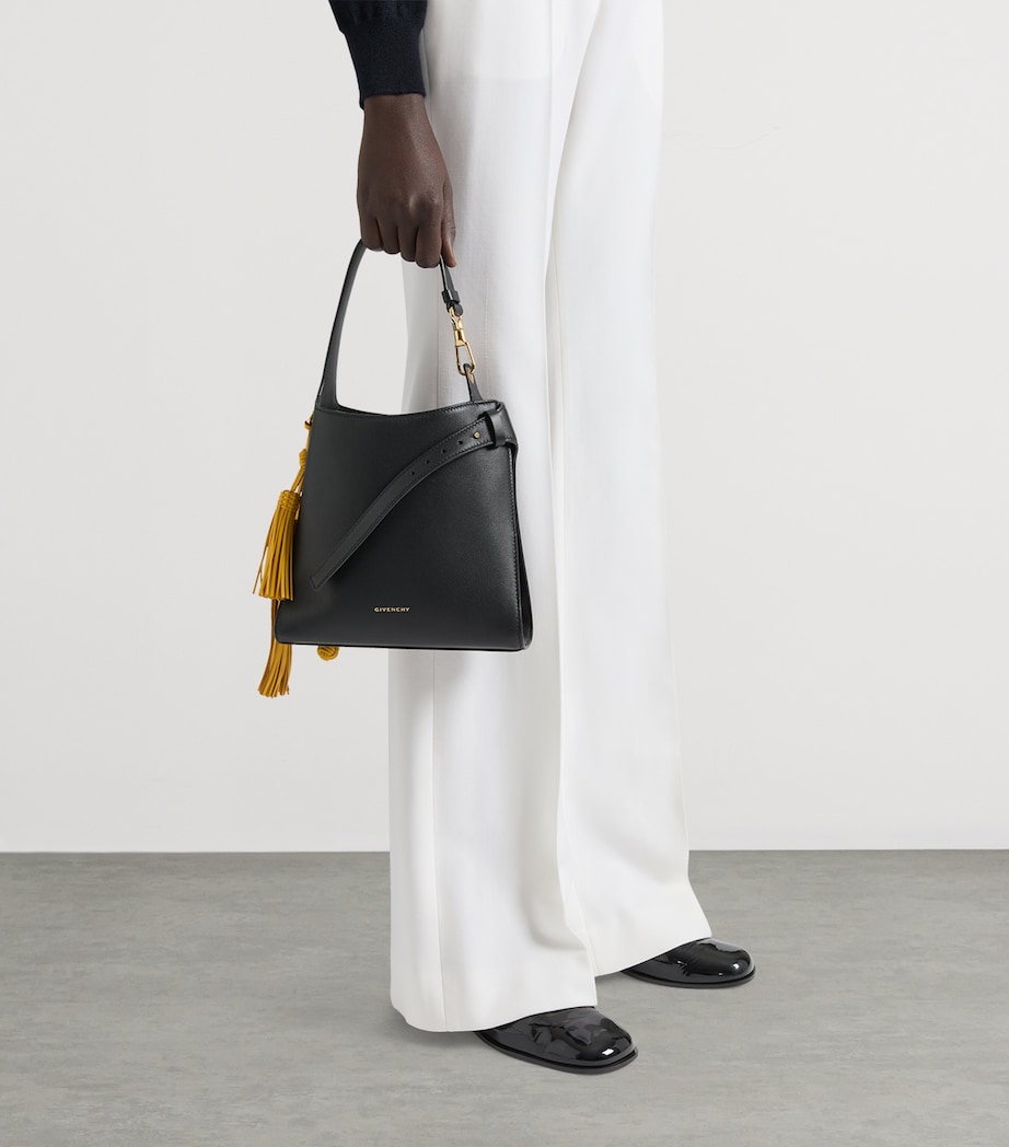 Mini Leather Day Hobo Bag BLACK Image 3