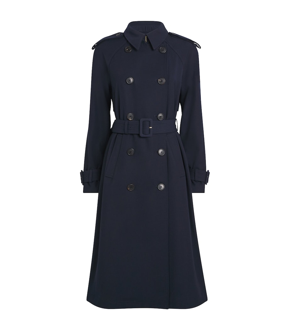 Stretch-Wool Conneley Dickey Trench Coat B0055 NAVY Image 1