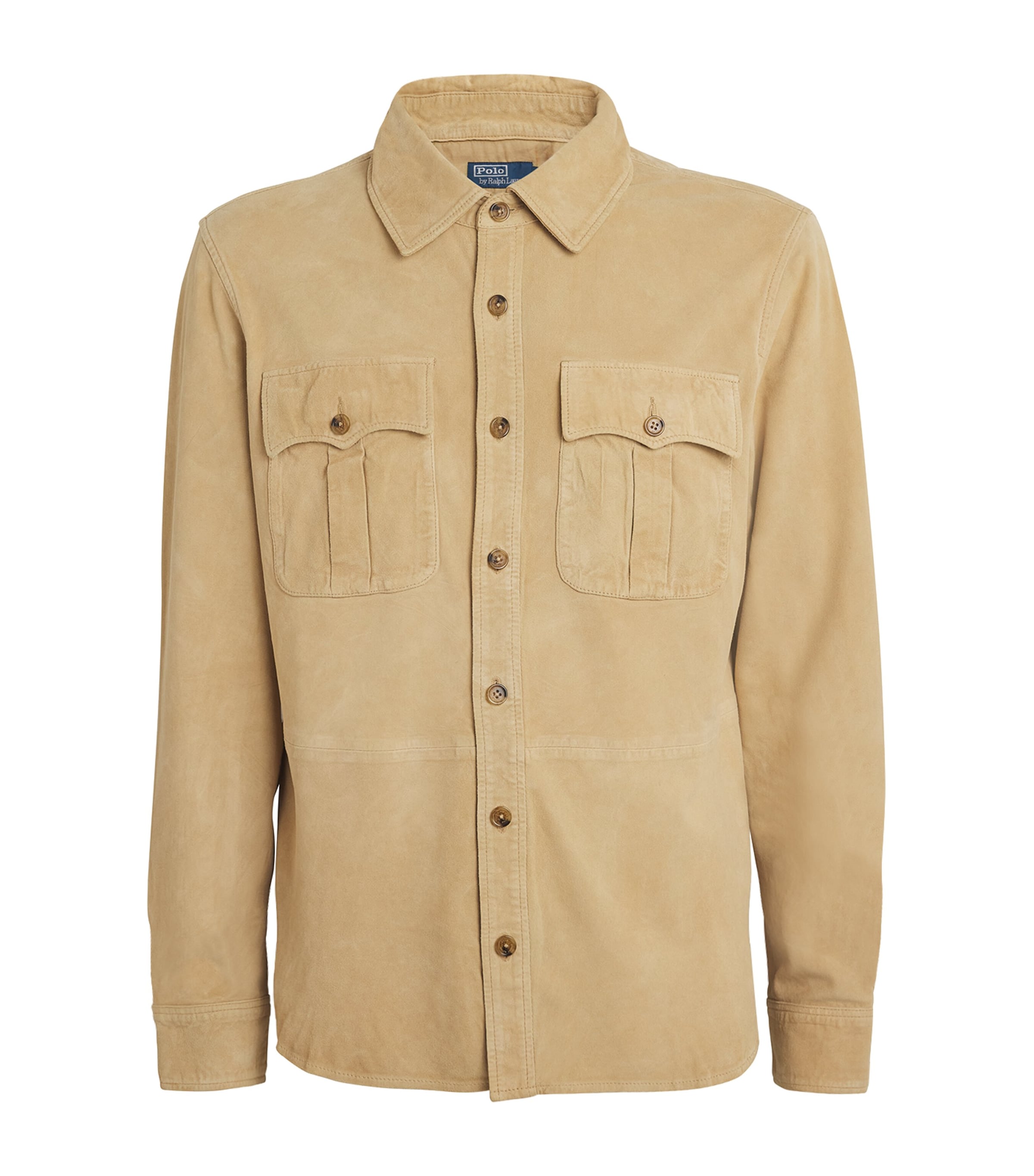 Polo Ralph Lauren Suede Utility Jacket In Brown