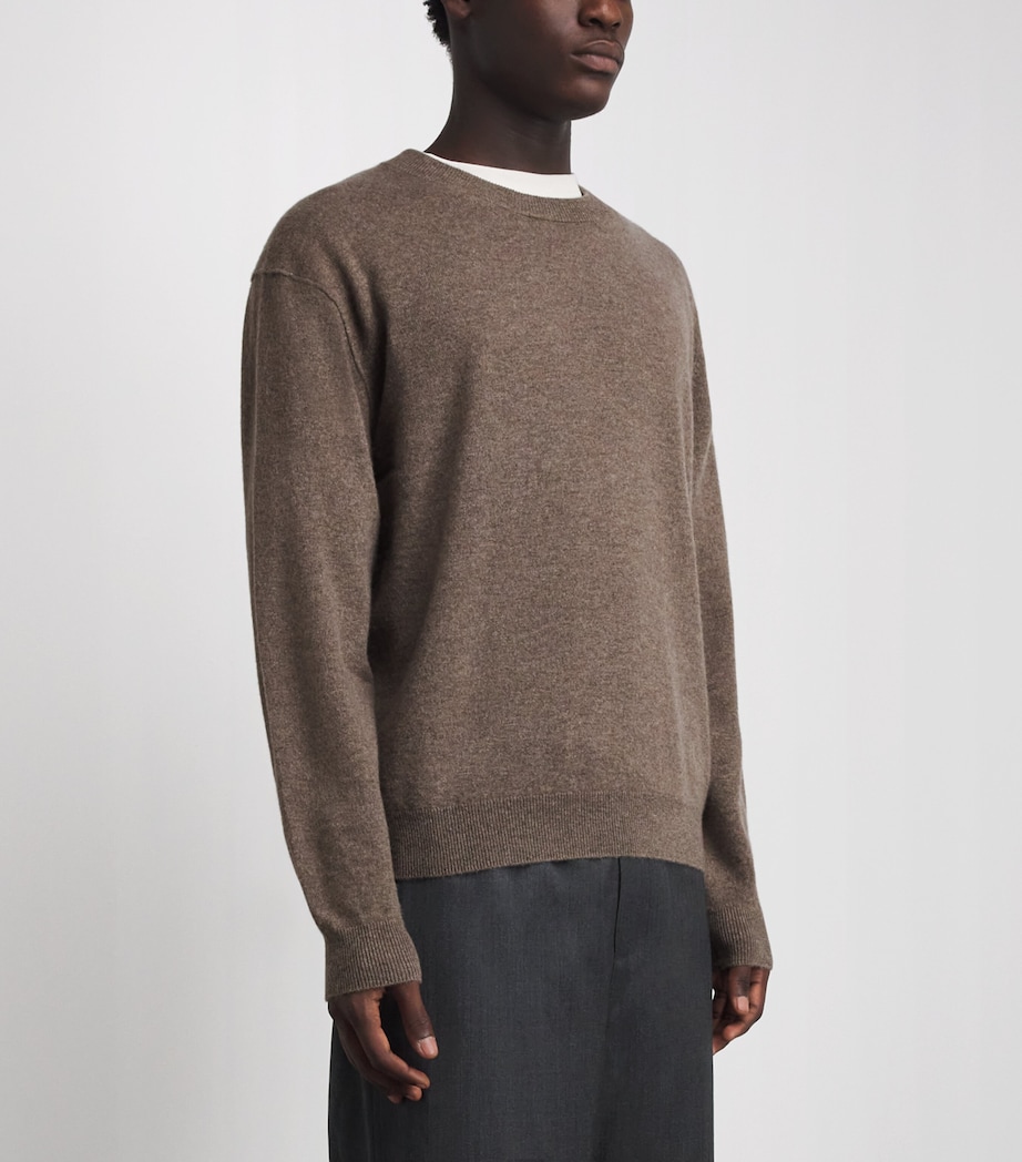 Le 17 Septembre Mens Cashmere Sweater Brown Image 4