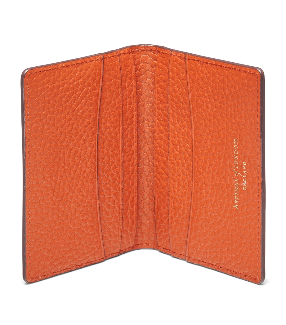 Leather Bifold Cardholder ORANGE Image 5