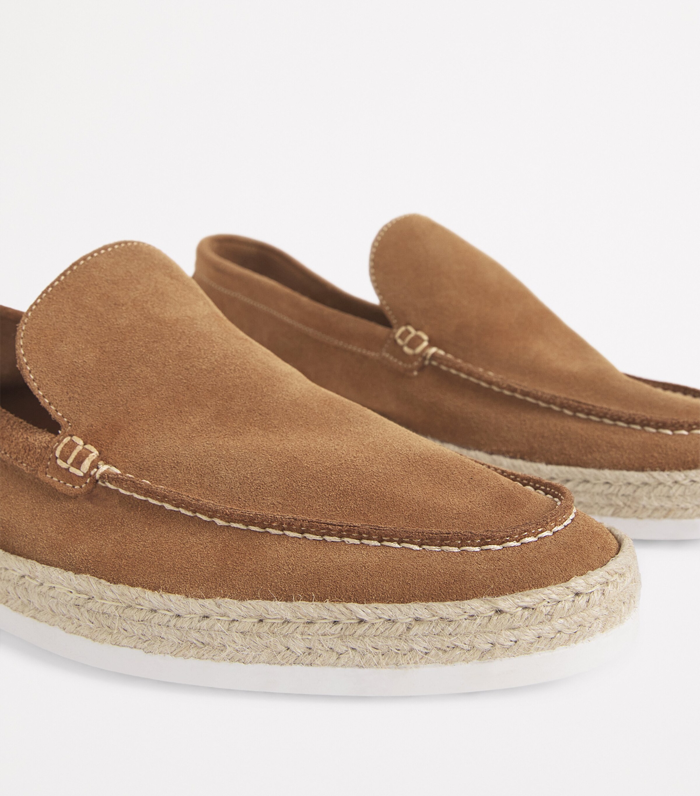 Corneliani Suede Loafers Natural / Beige Image 5