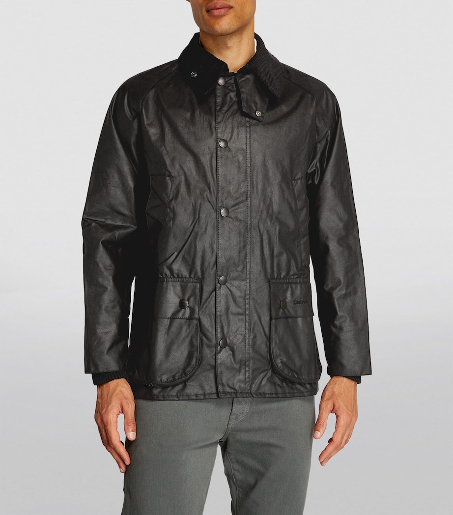 Waxed Bedale Jacket BLACK Image 2