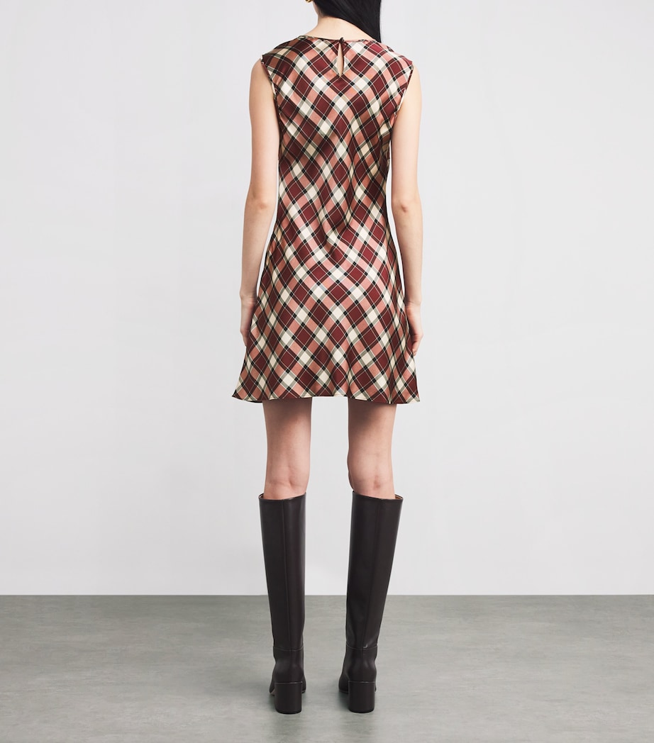 Silk Alamere Mini Dress NORFOLK PLAID Image 4