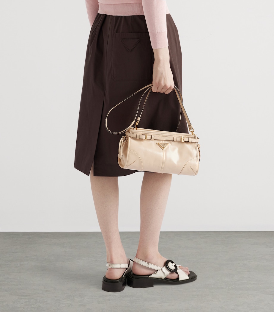 Small Leather Shoulder Bag F03MV Image 6