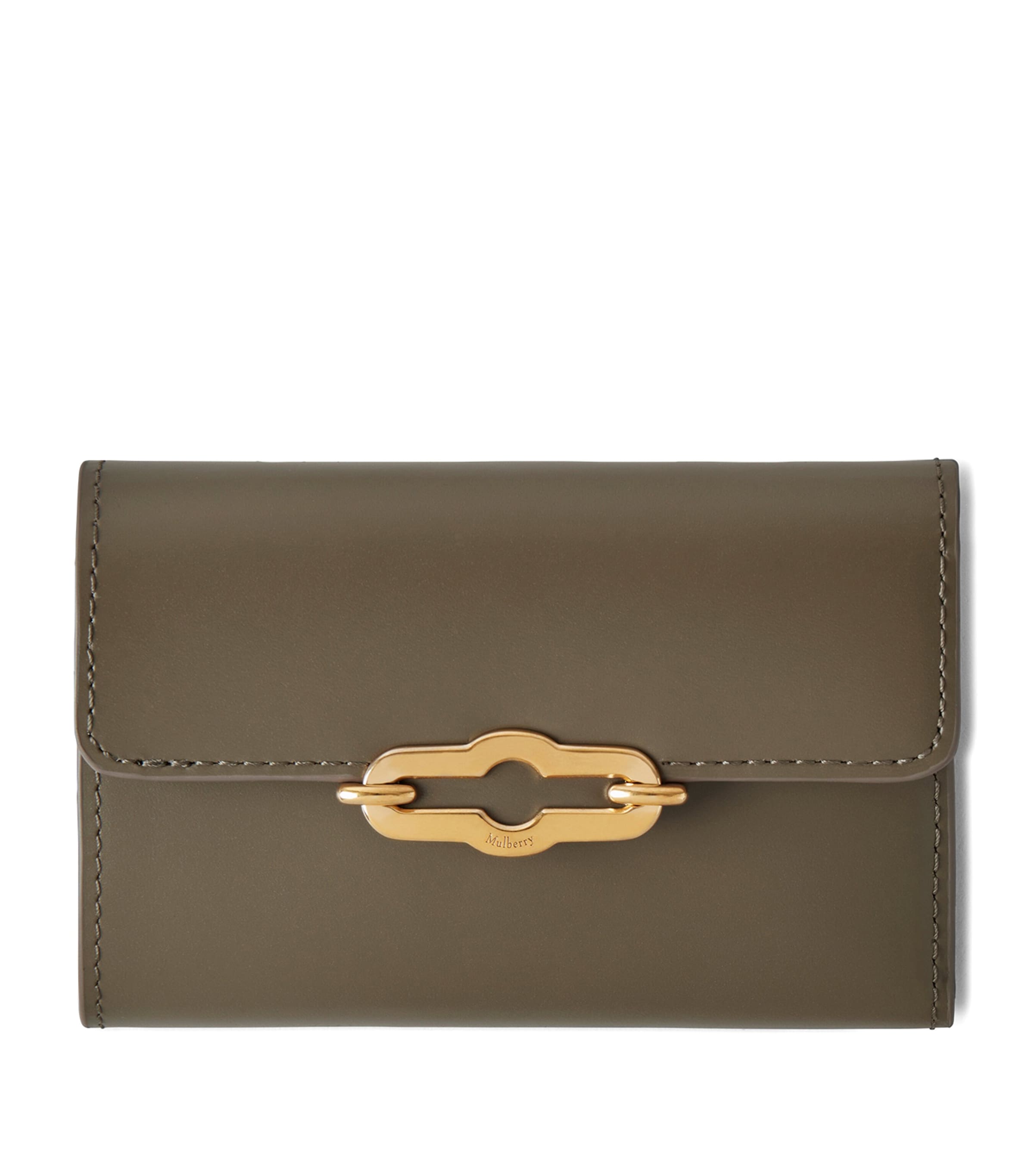 Mulberry Pimlico Compact Wallet In Linen Green