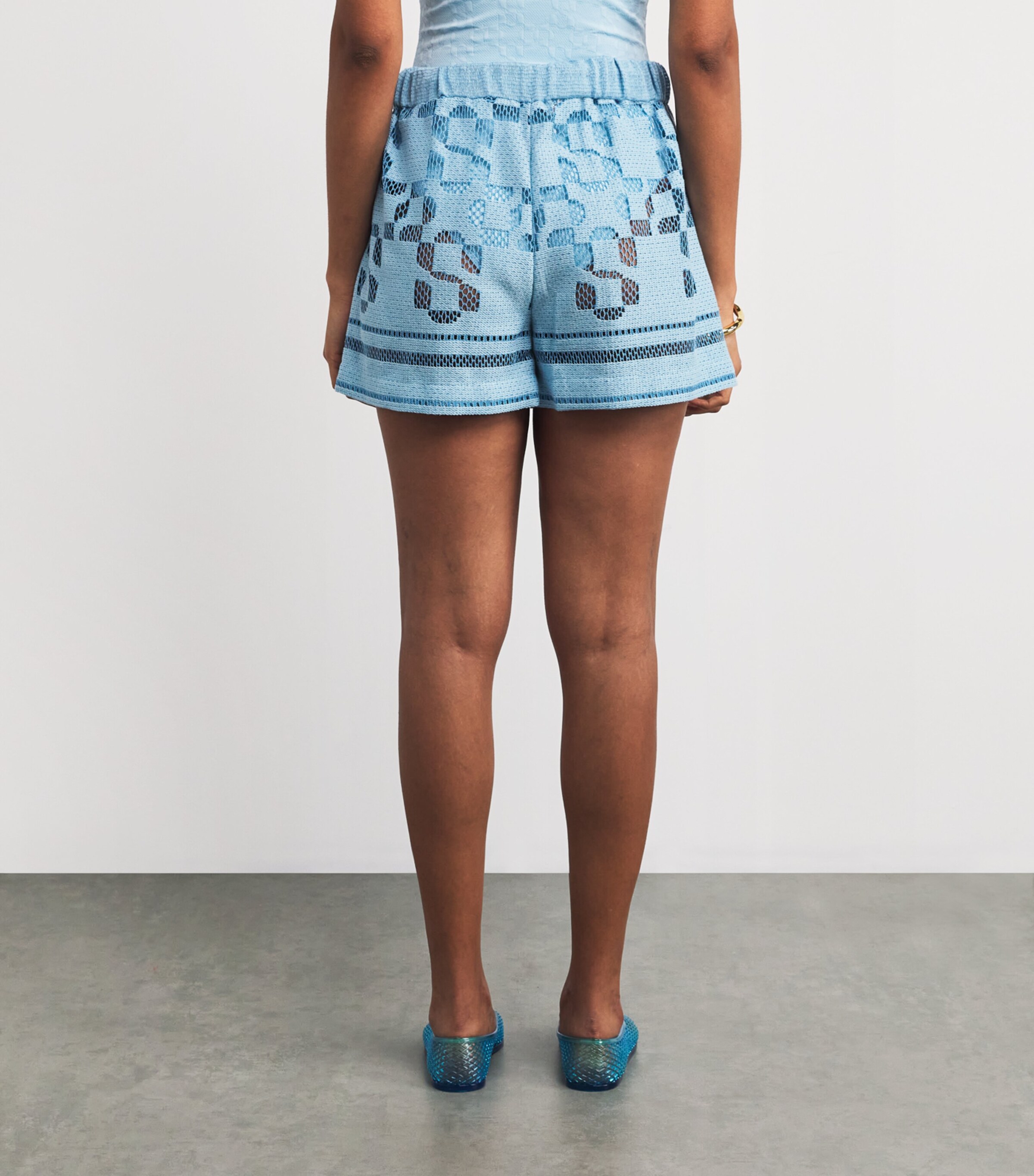 Drawstring Hannah Shorts AZURE SKY MULTI Image 4