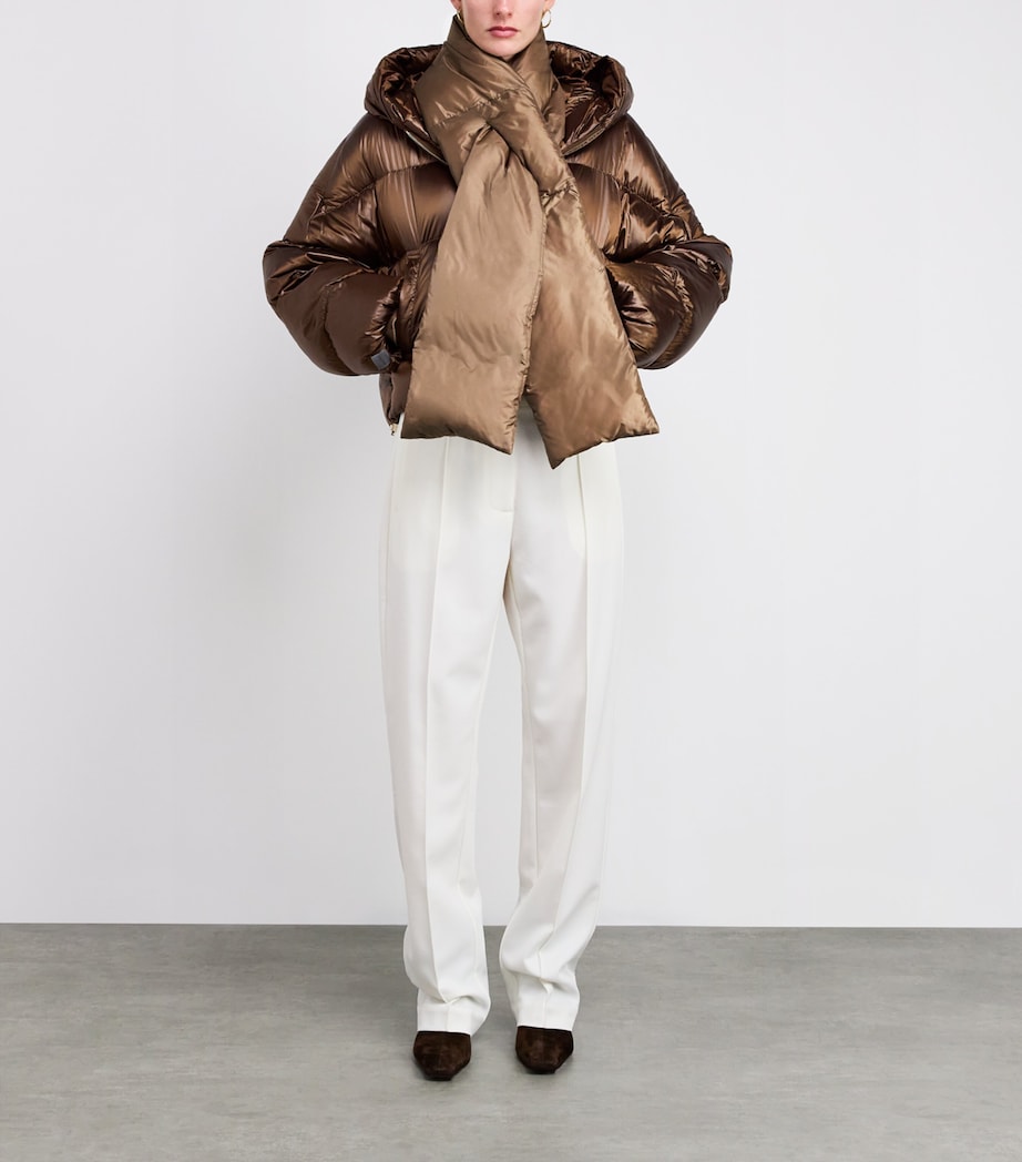 Padded Scarf BROWN Image 3