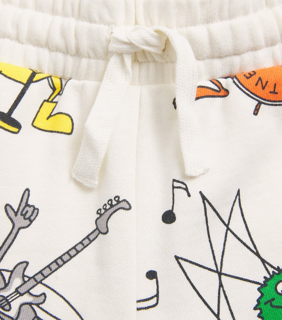 Stella McCartney Kids Organic Cotton Bug Band Sweatshorts (3-14 Years) Image 4