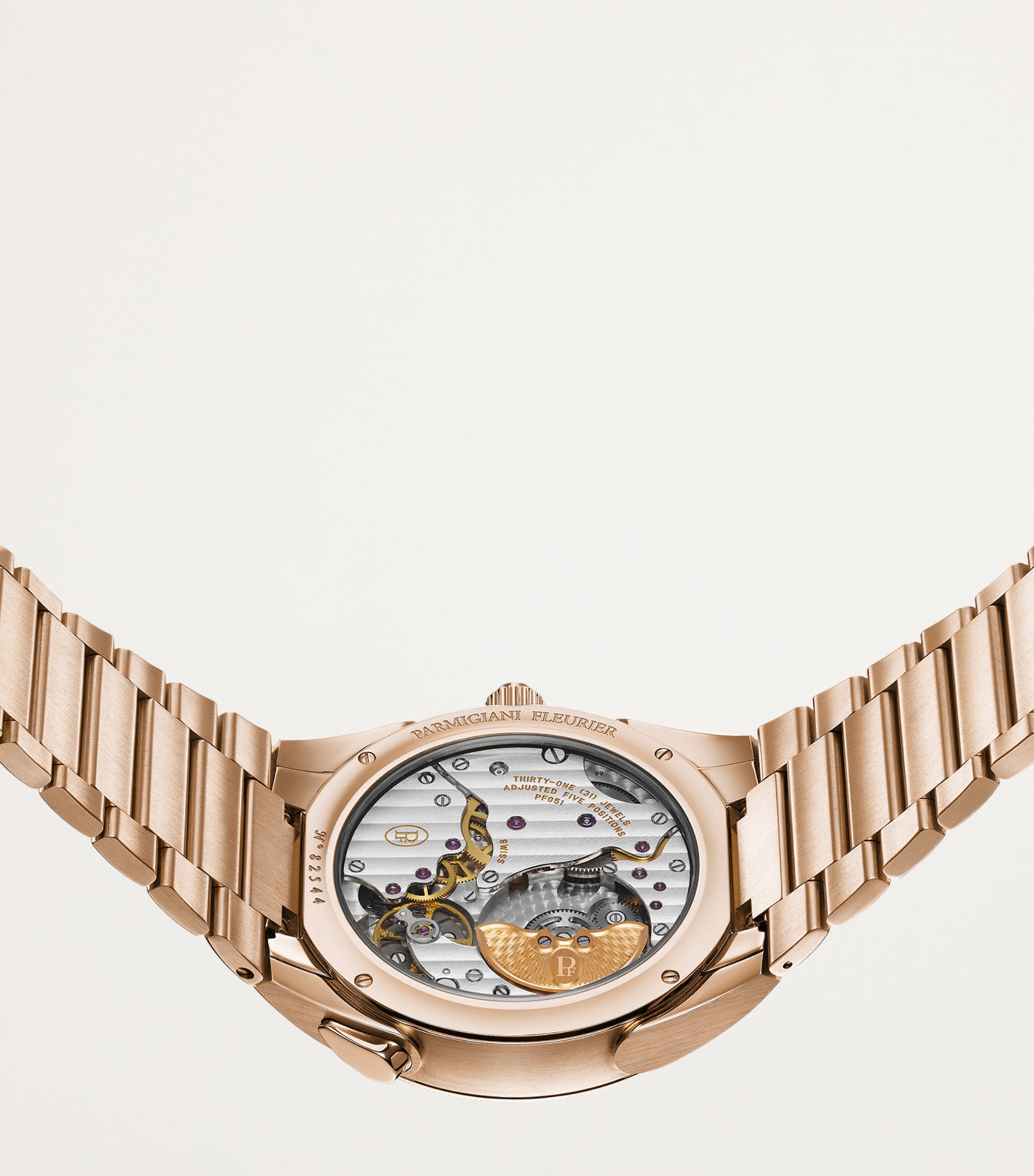 Rose Gold Tonda PF GMT Rattrapante Watch 40mm BLUE Image 5