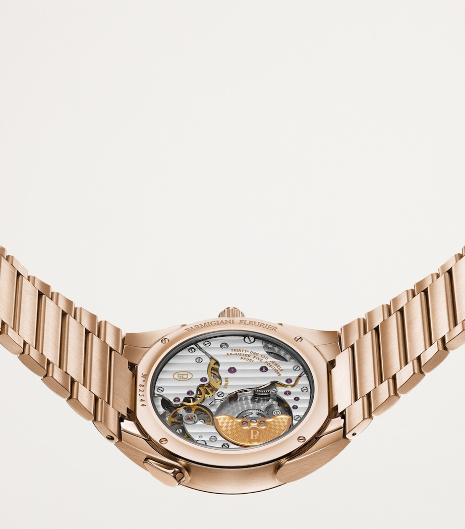 Rose Gold Tonda PF GMT Rattrapante Watch 40mm BLUE Image 5