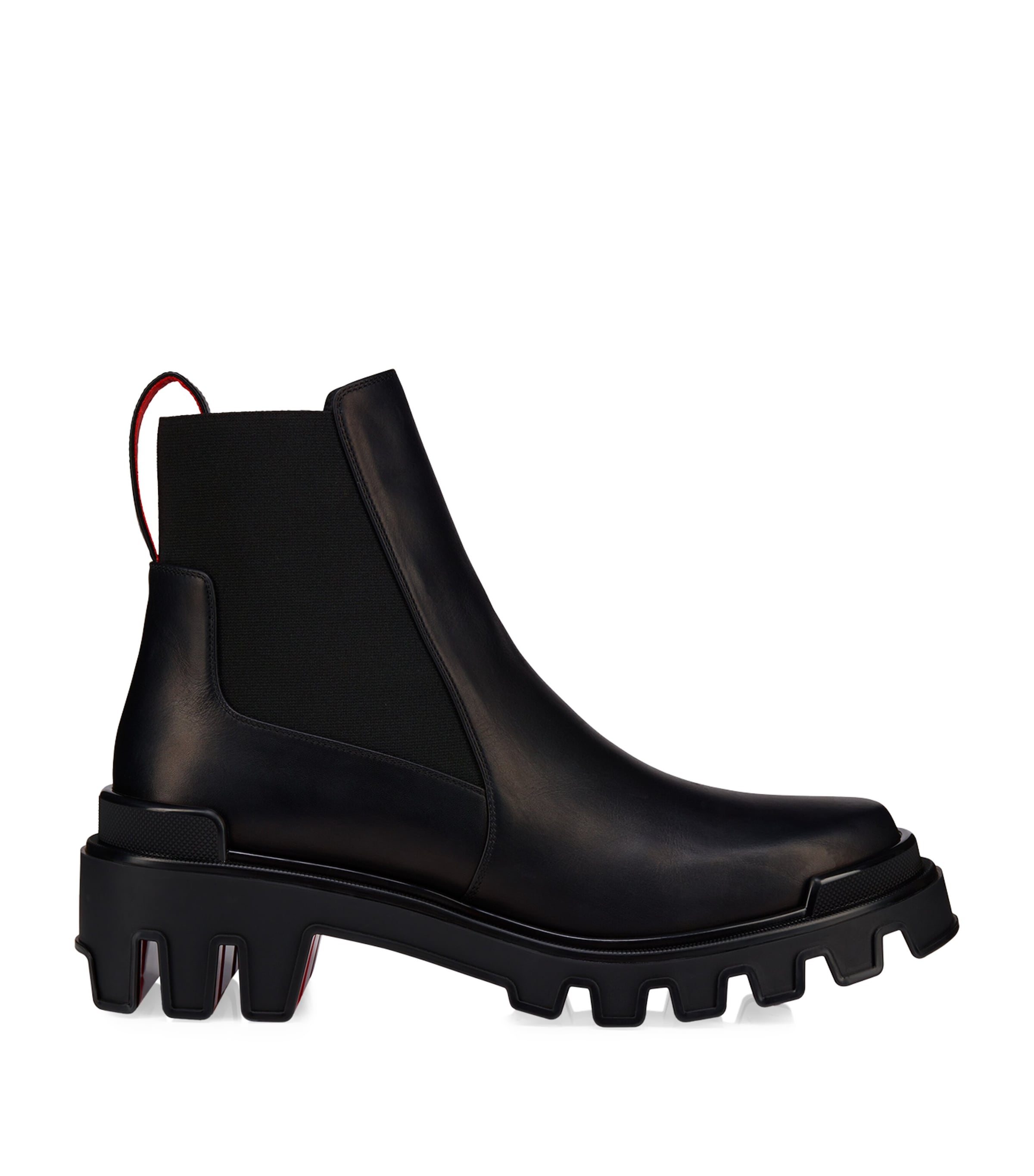 Christian Louboutin Marchacroche Dune Leather Chelsea Boots In Black