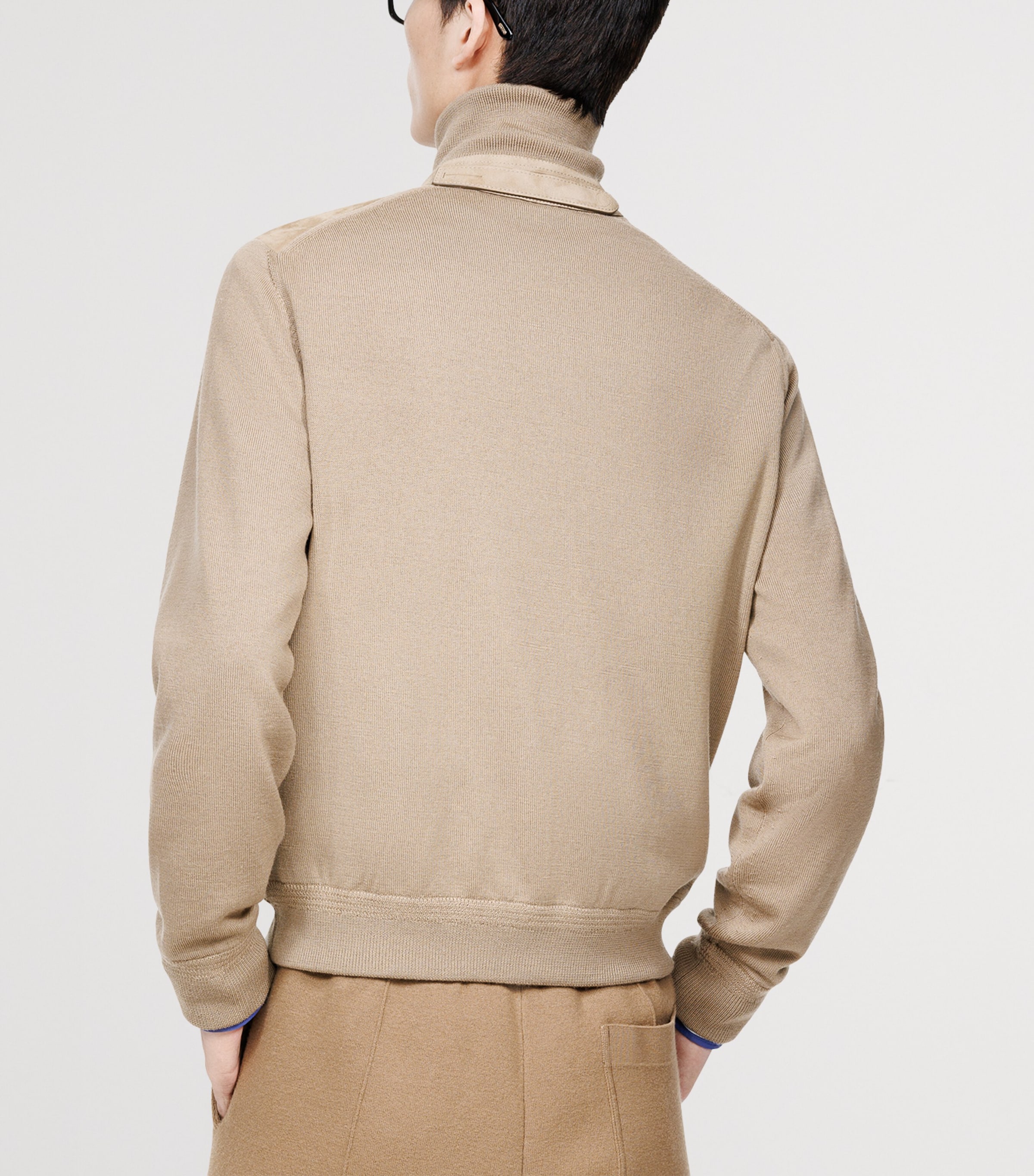 TOM FORD Mens Virgin Wool Zip-Up Sweater Jbq Image 4