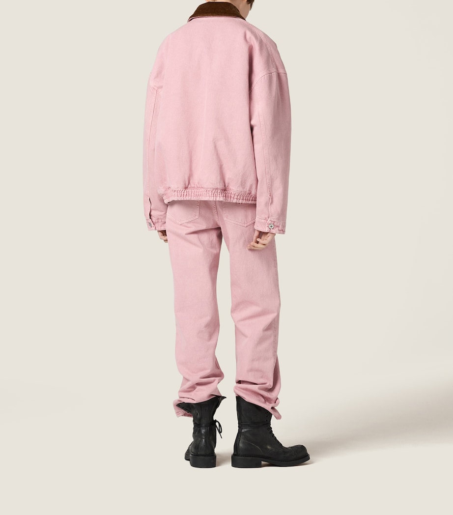 High-Rise Straight Jeans F0028 Image 3