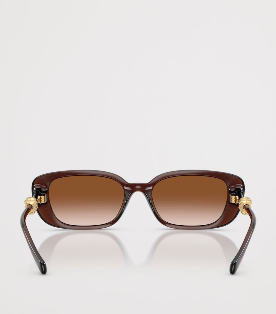 Versace Injected VE4504D Pillow Sunglasses Brown Image 4