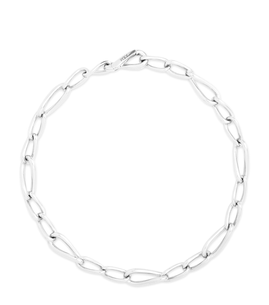 Astrid & Miyu Sterling Silver Infinity Chain Bracelet Silver Image 1