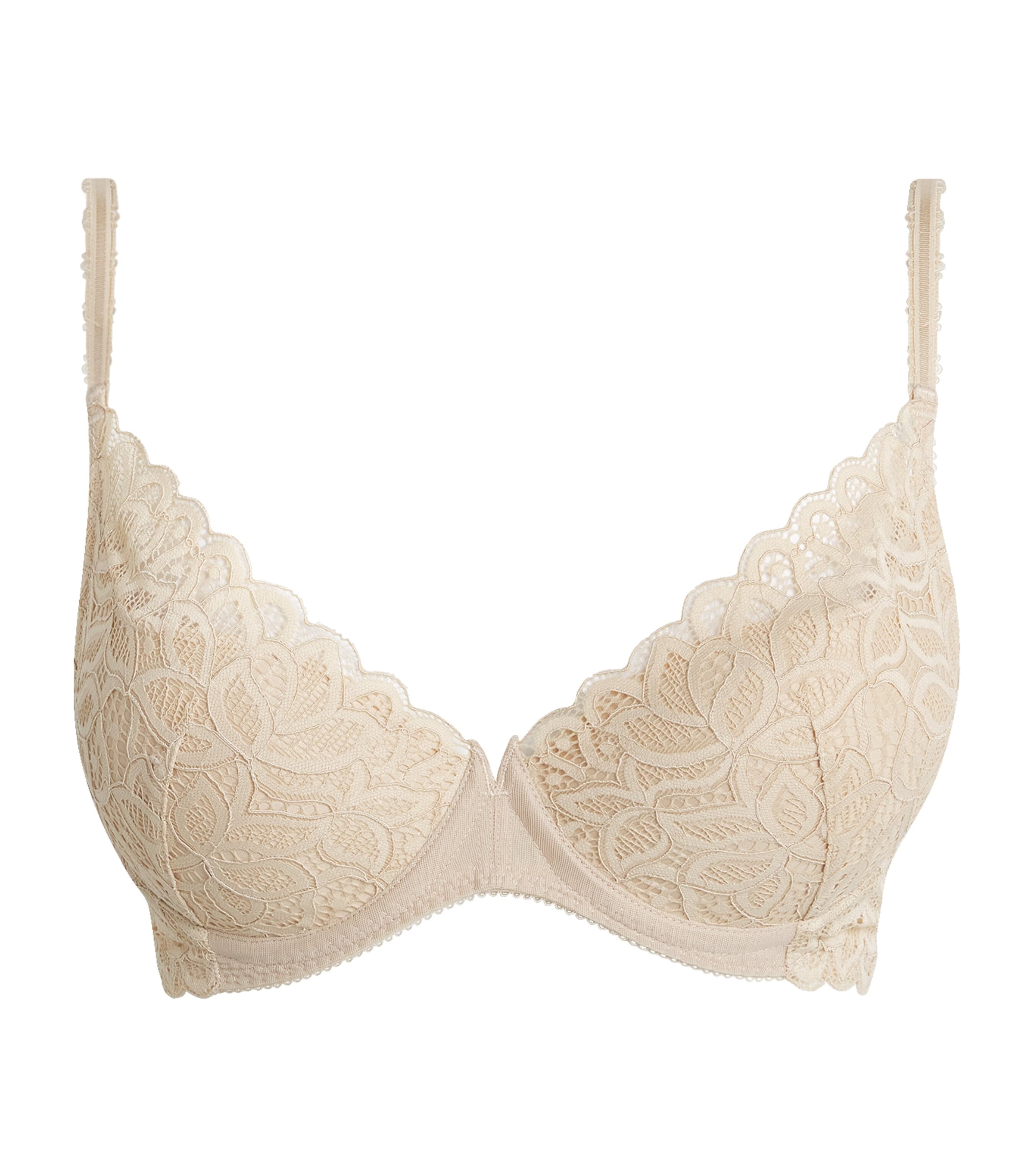 Wacoal Womens Raffine Plunge Push-Up Bra Frp Frappe Image 1
