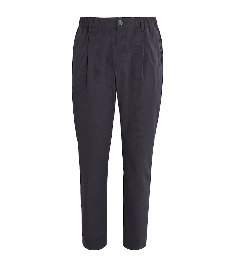 Seersucker Drawstring Trousers 9200BLU NAVY Image 1