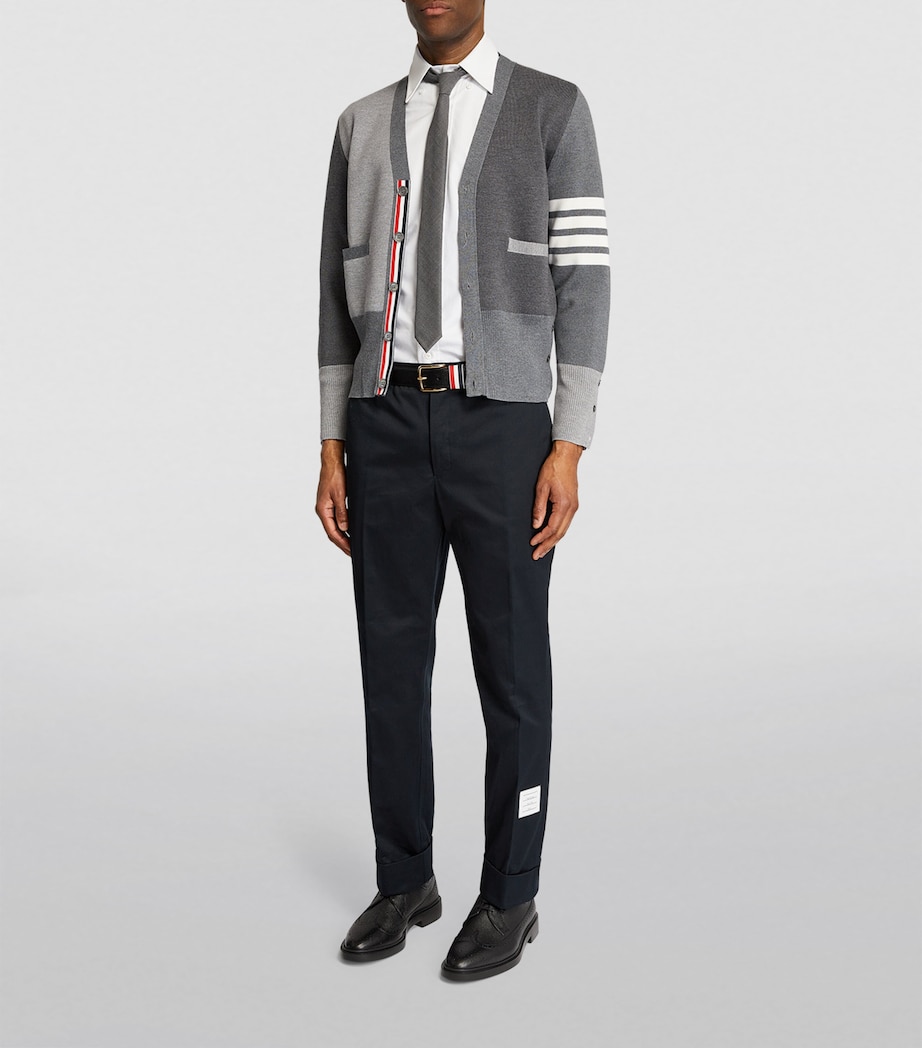 Thom Browne Leather Tricolour Belt Black Image 4