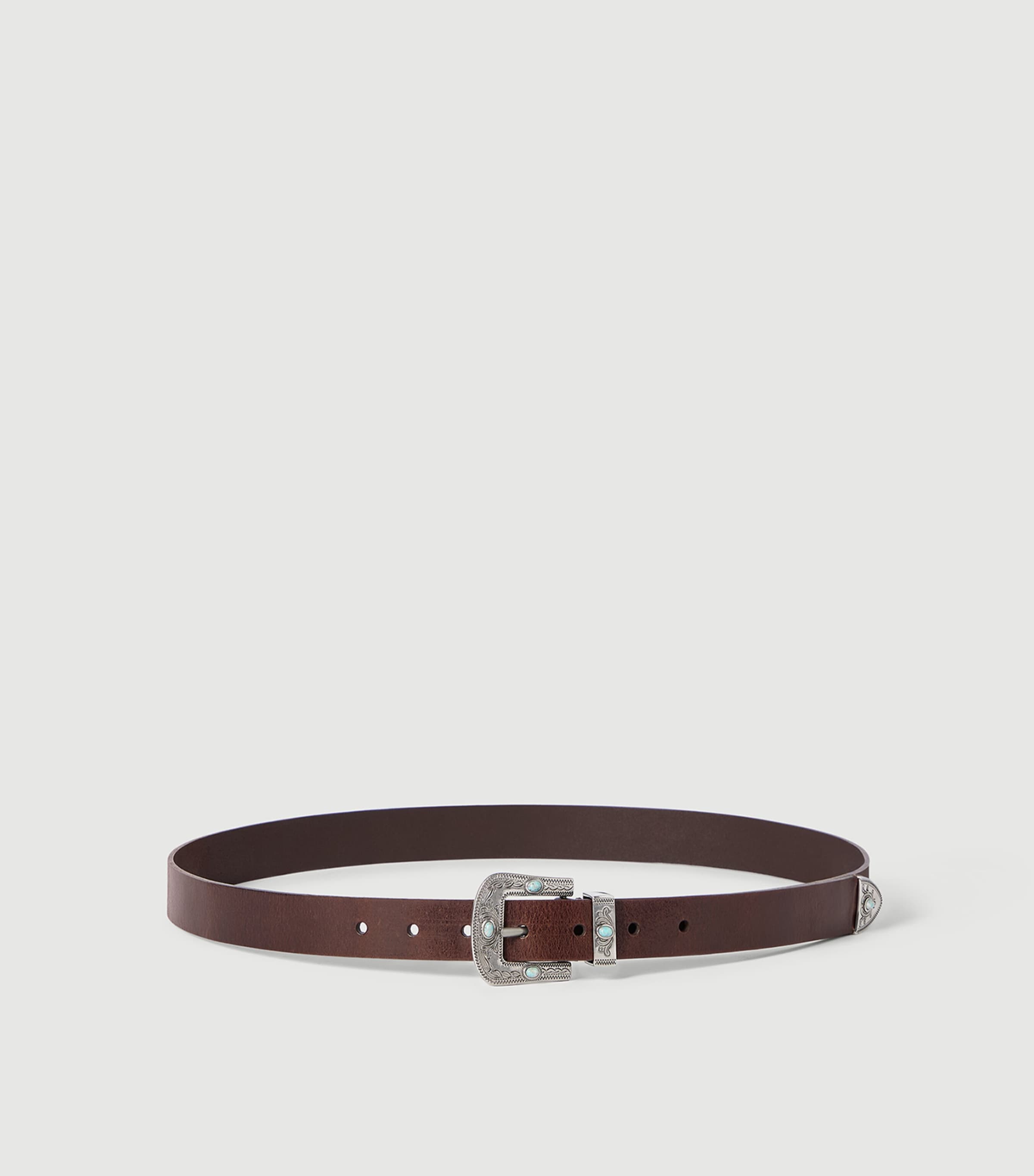 Brunello Cucinelli Leather Western Belt Image 2