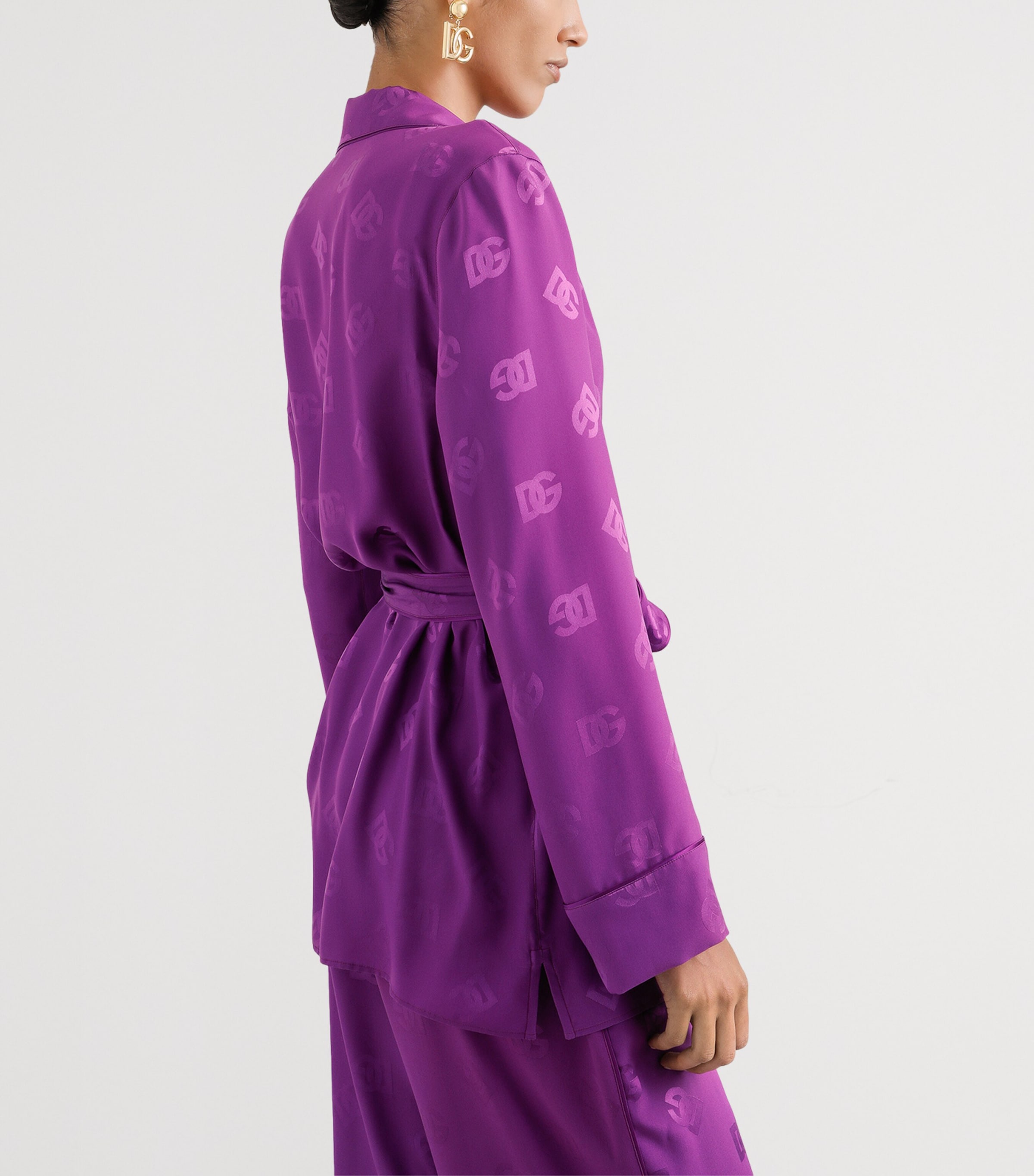 Silk DG Millennials Shirt F0571-PURPLE Image 4