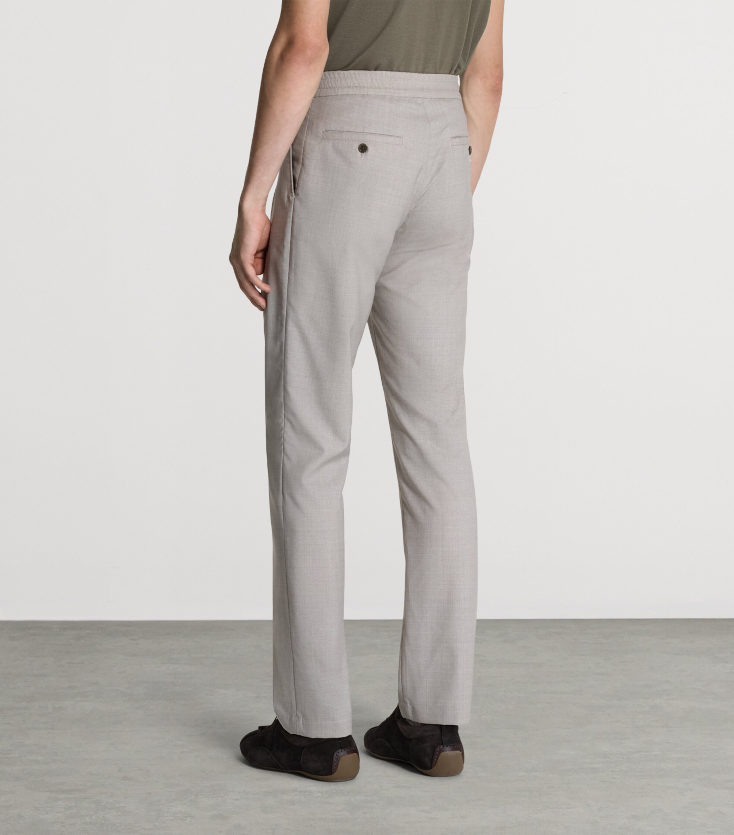 Dunhill Mens Wool Casual Trousers Image 3