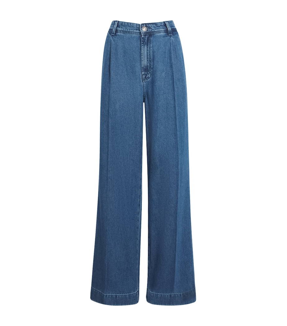 Pleated Wide-Leg Jeans U71BB HILO Image 1