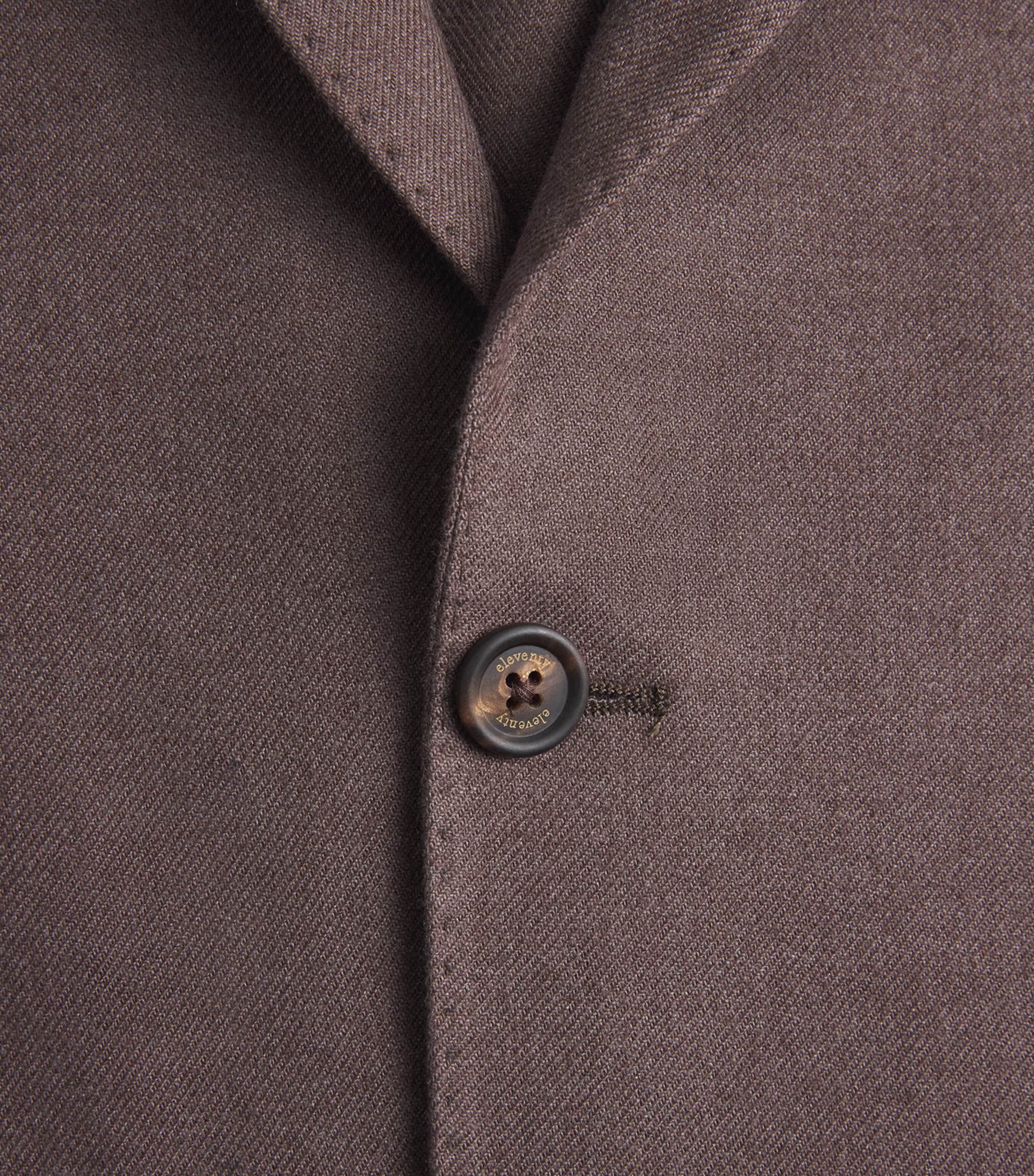 Eleventy Mens Silk-Cashmere Unstructured Blazer Moro Image 6