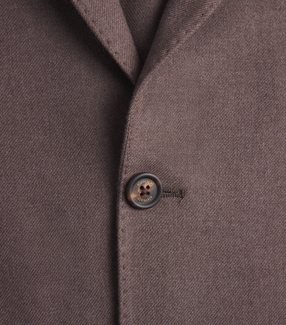 Eleventy Mens Silk-Cashmere Unstructured Blazer Moro Image 6