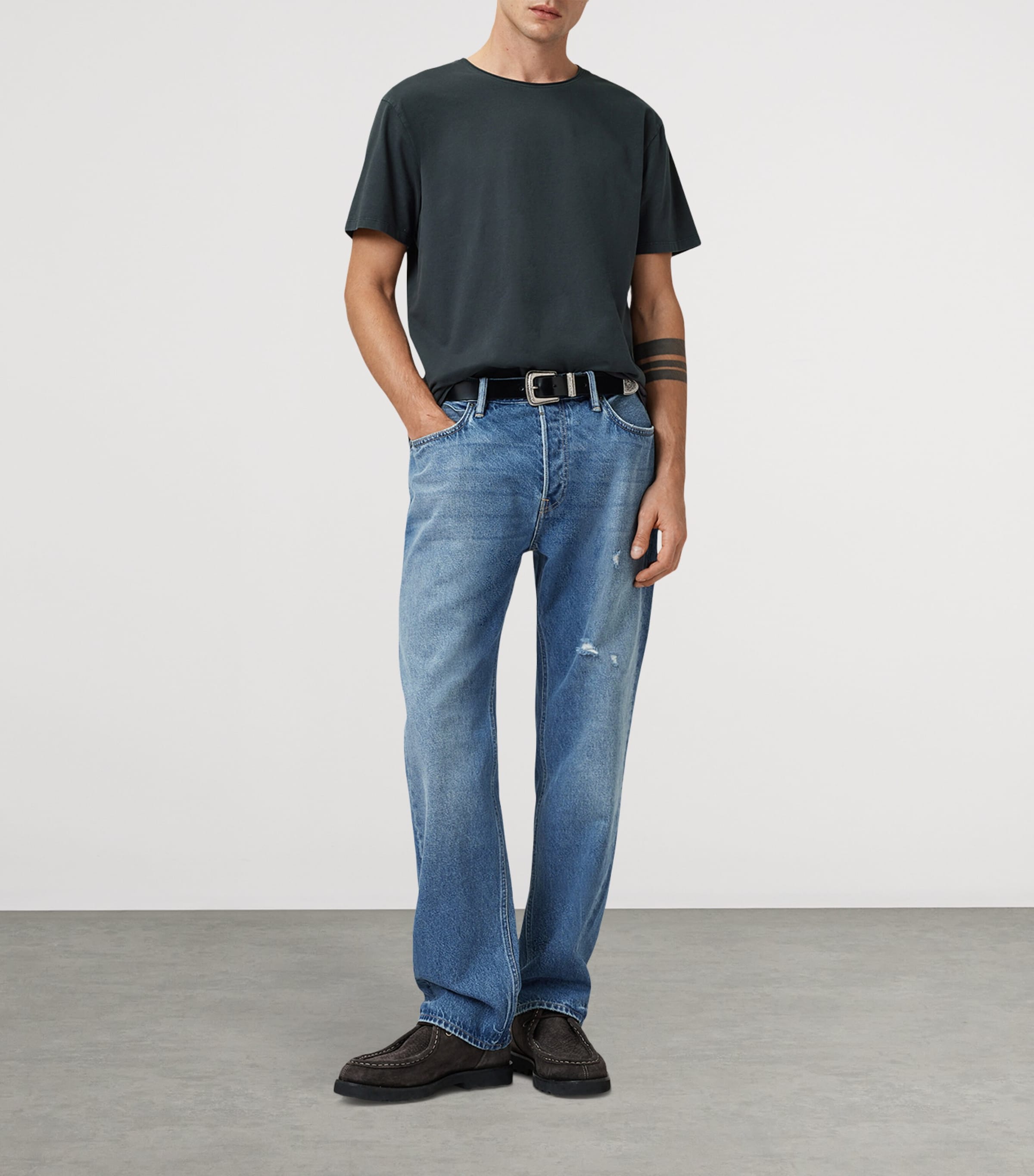 Organic Cotton Bodega T-Shirt SUNIL BLUE Image 3