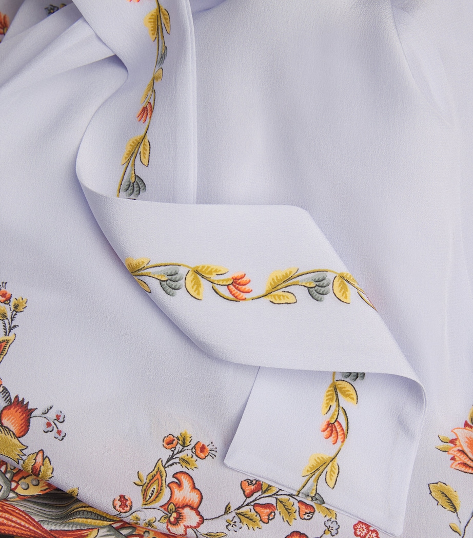 Silk Printed Maxi Dress X0802 Image 5