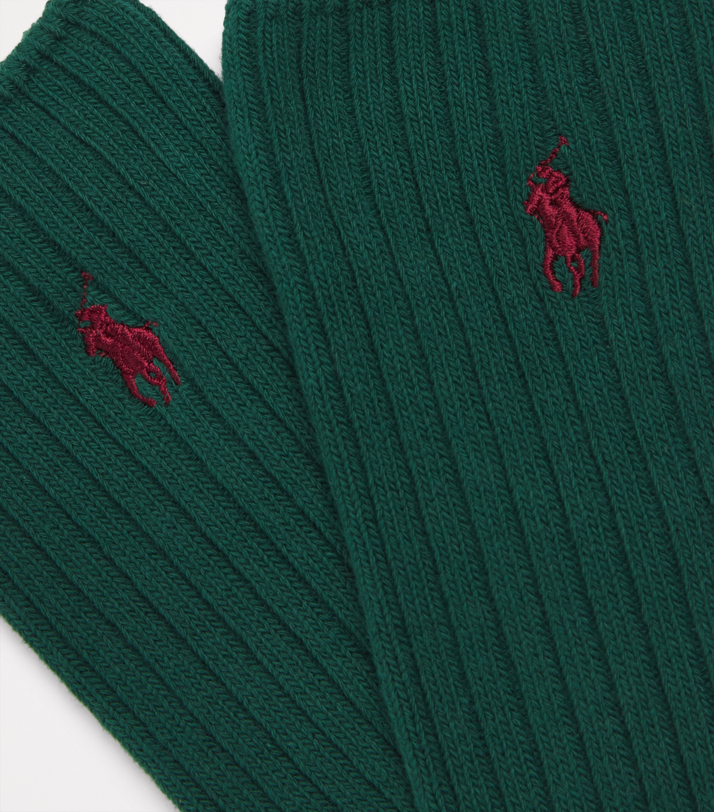 Polo Ralph Lauren Mens Cotton-Blend Polo Pony Socks Dark Green Image 3