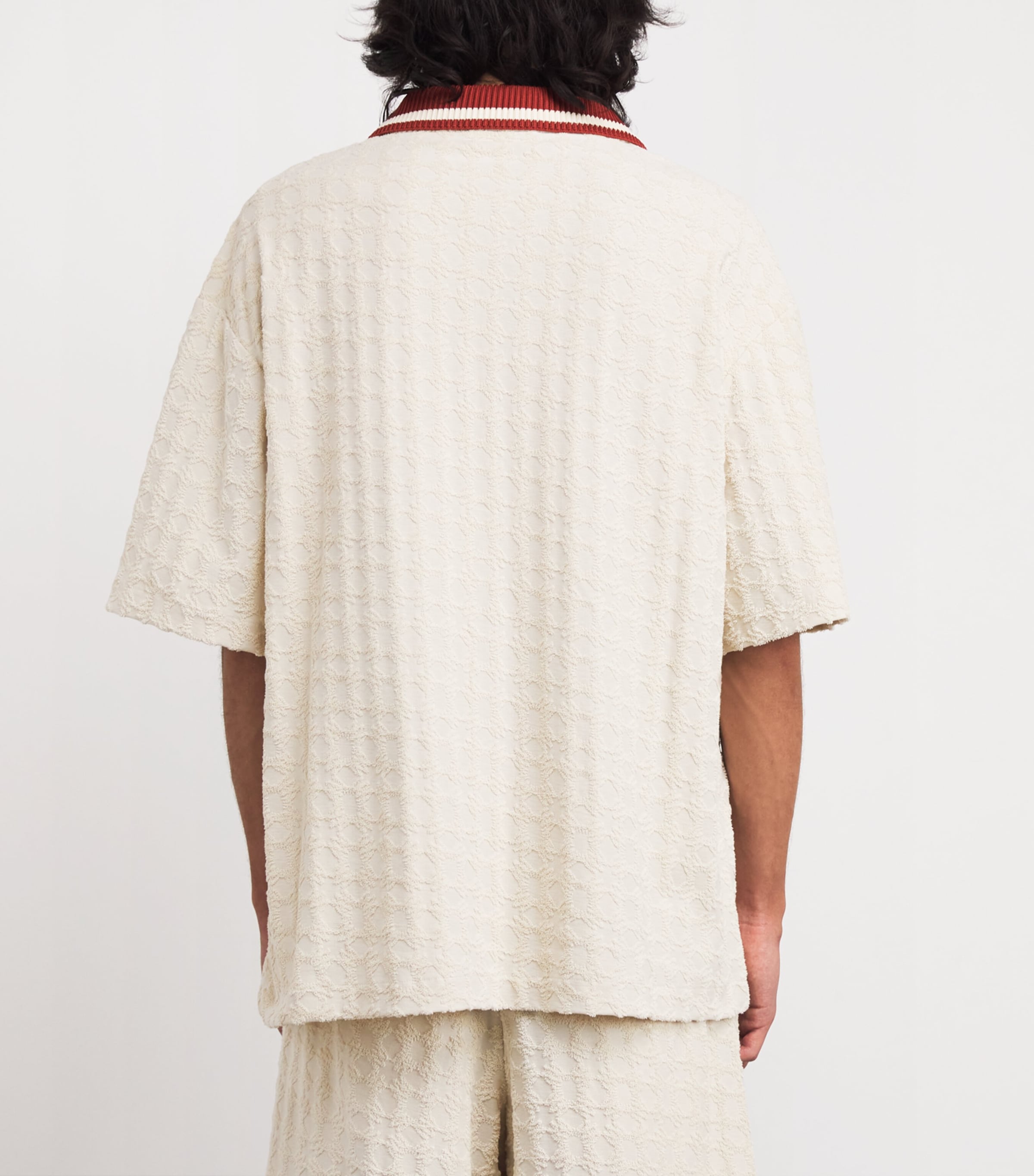 Jacquard Bowling Shirt ALABASTER Image 4