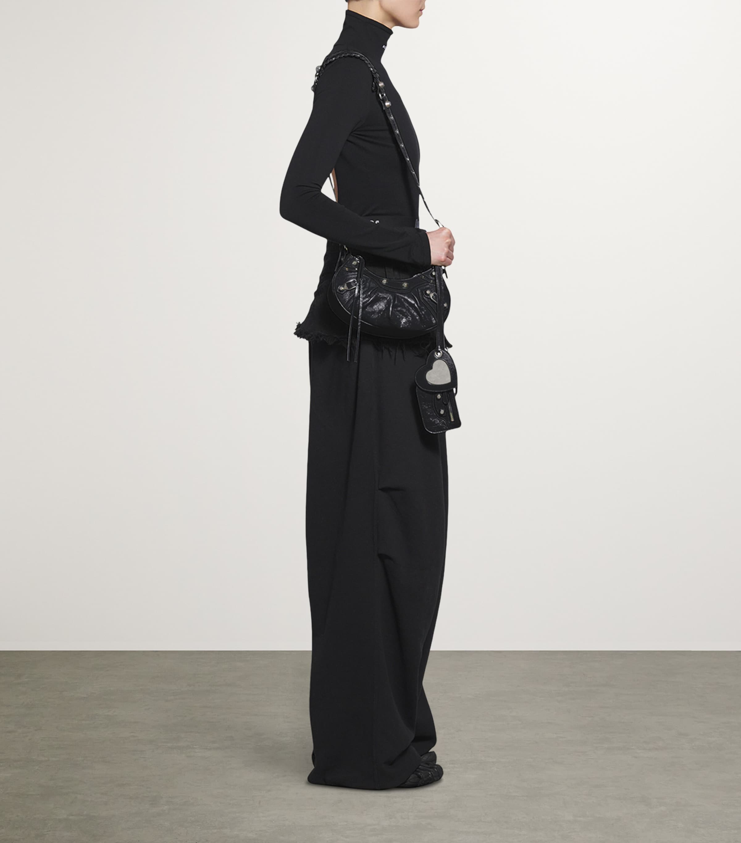 Extra-Small Leather Le Cagole Shoulder Bag 1000 Image 2