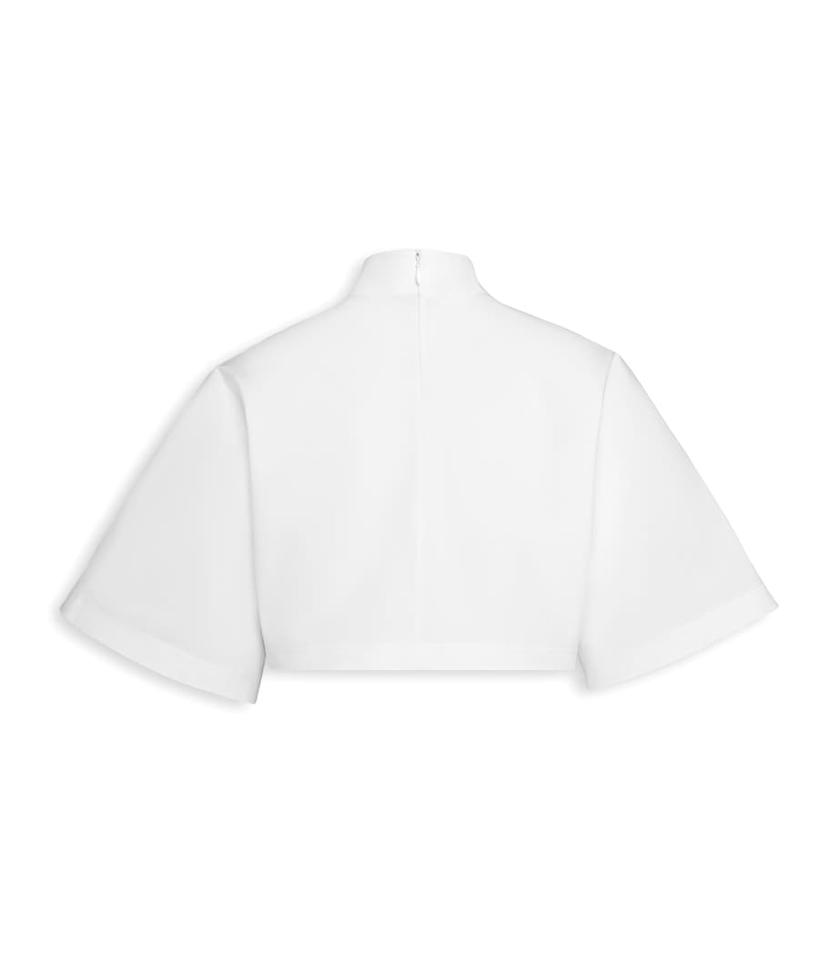High-Neck Crop Top BLANC Image 2