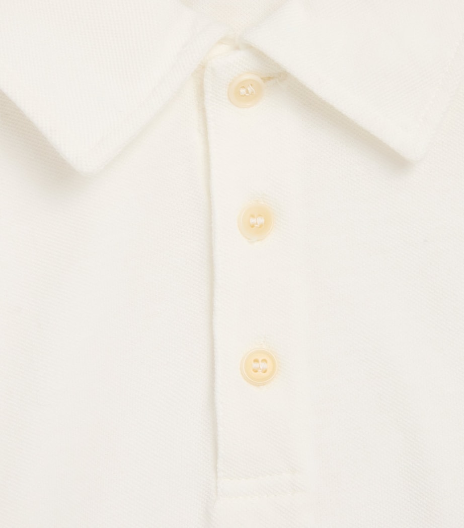 Cotton Long-Sleeve Polo Shirt (2-14 Years) 100MILK Image 3