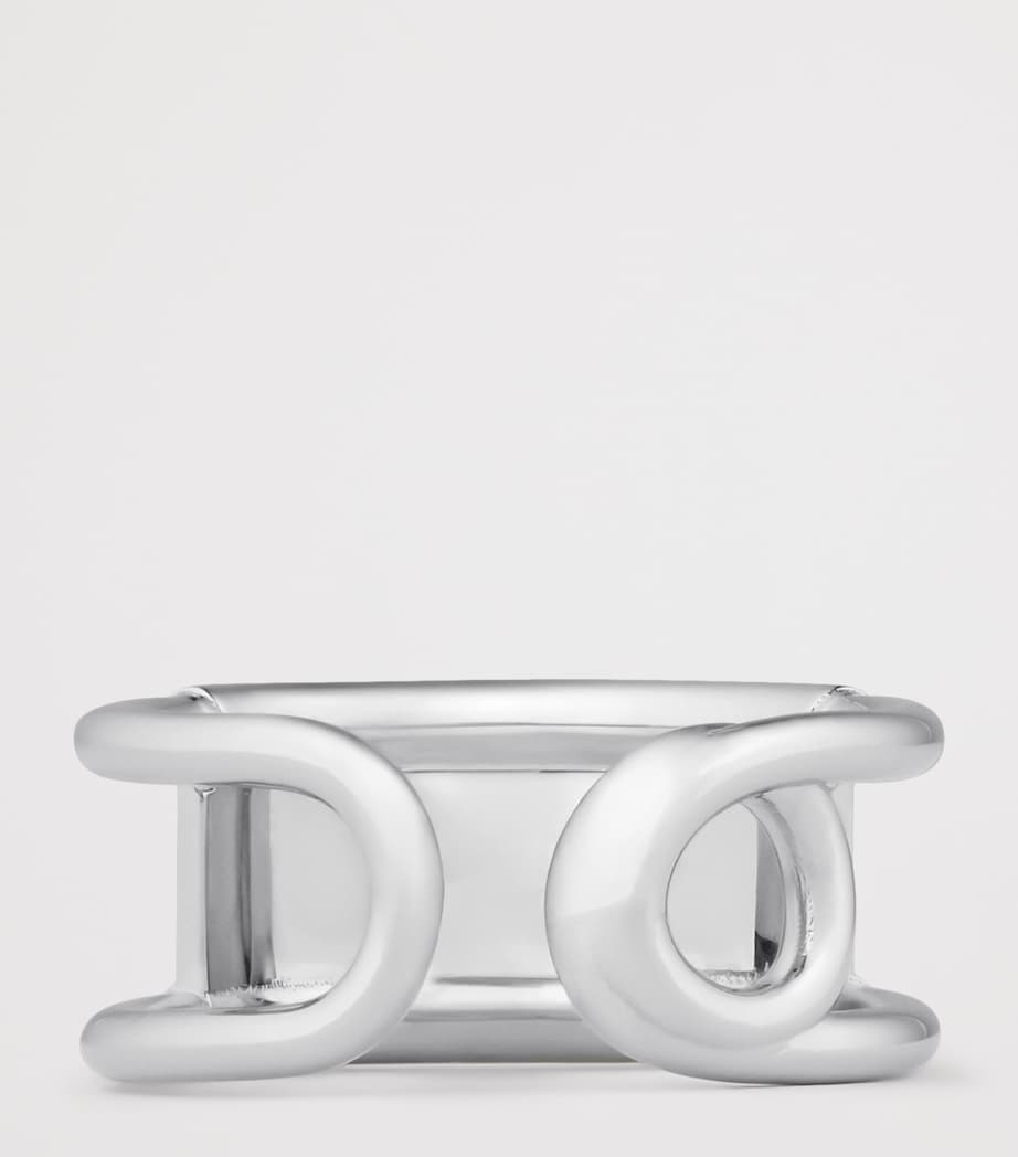 Givenchy Safety Pin Logo Ring Image 4