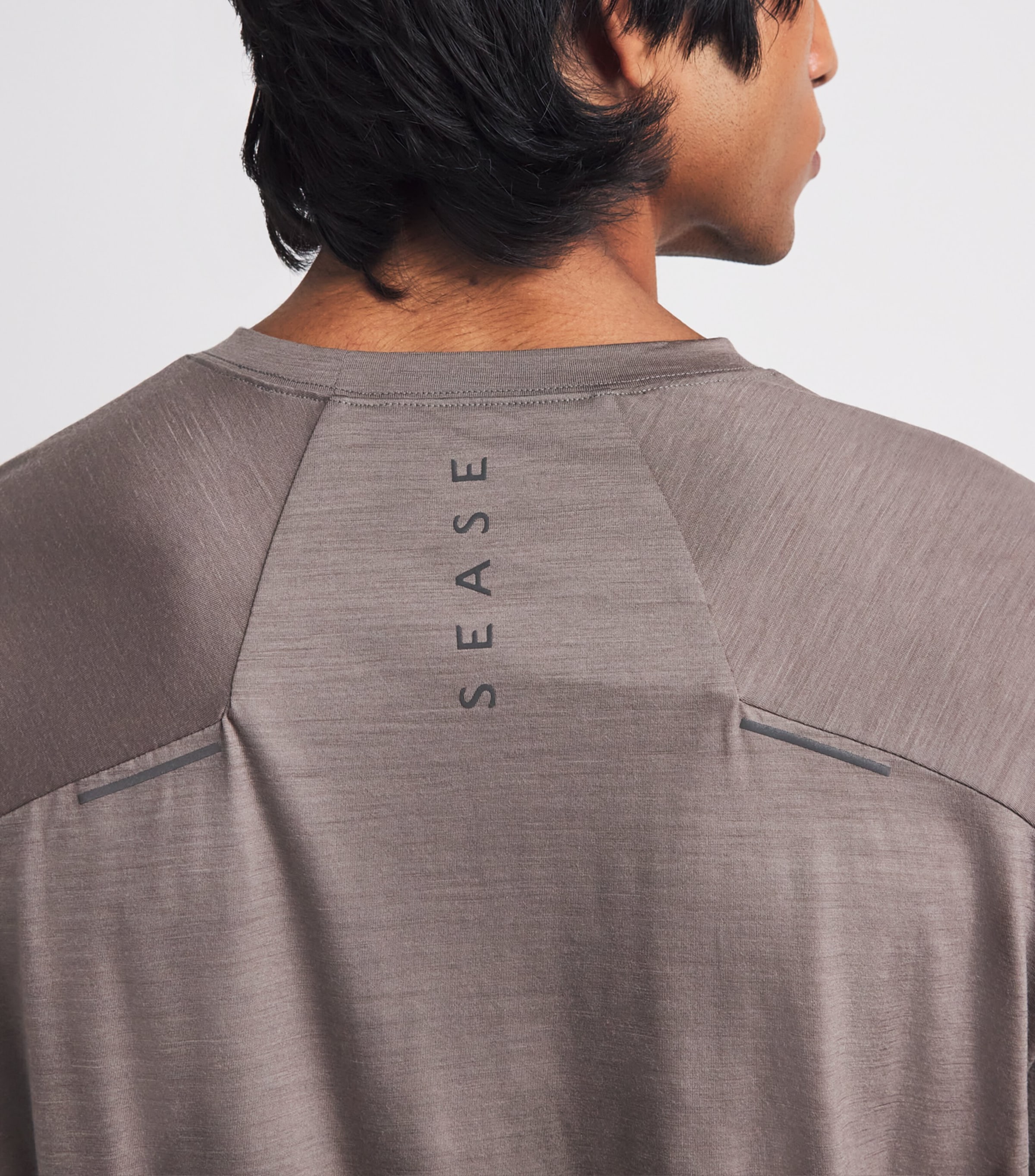 Sease Mens Virgin Wool Long-Sleeve T-Shirt Wombat Image 3