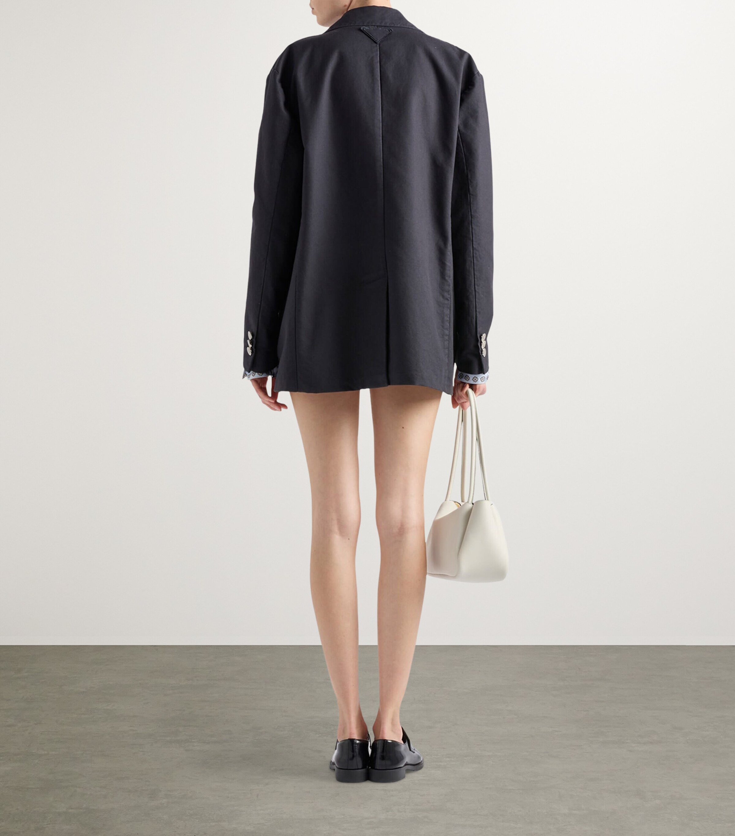 Cotton Single-Breasted Blazer F0008 Image 4